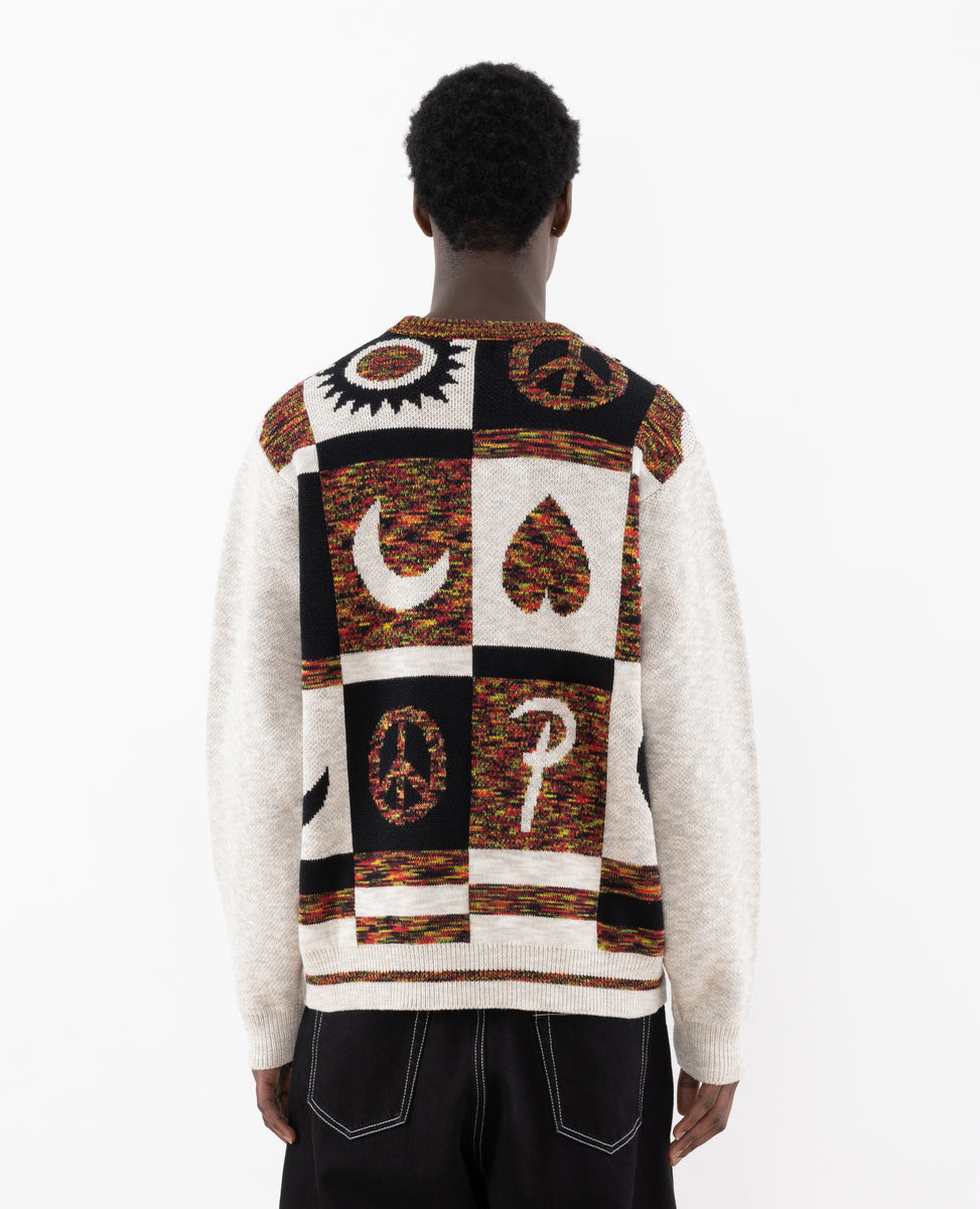 Patta Jacquard Crayon Knitted Sweater (Space Dye/Dark Blue) – Patta US