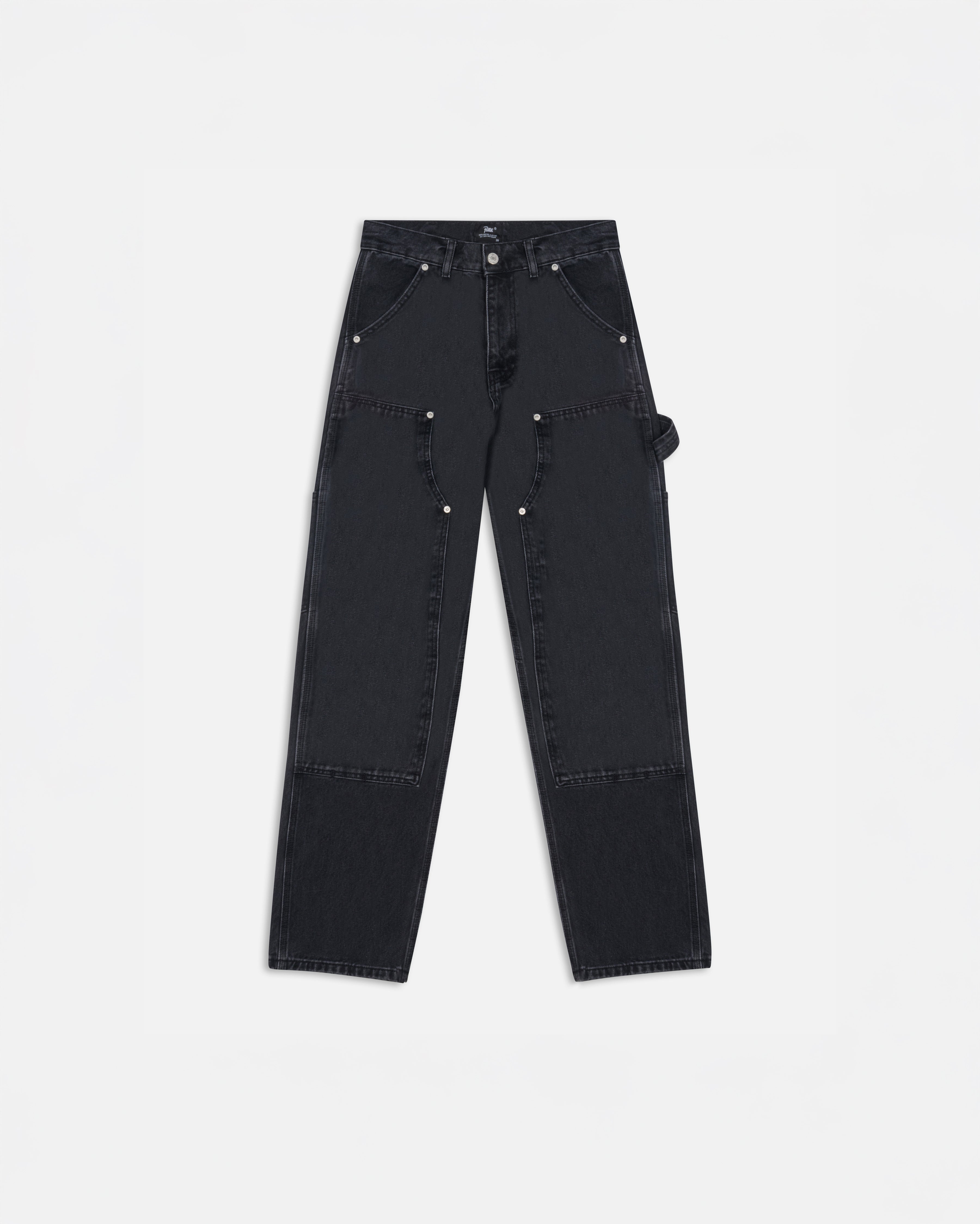 Patta Double Knee Denim Pants (Black Denim) – Patta US