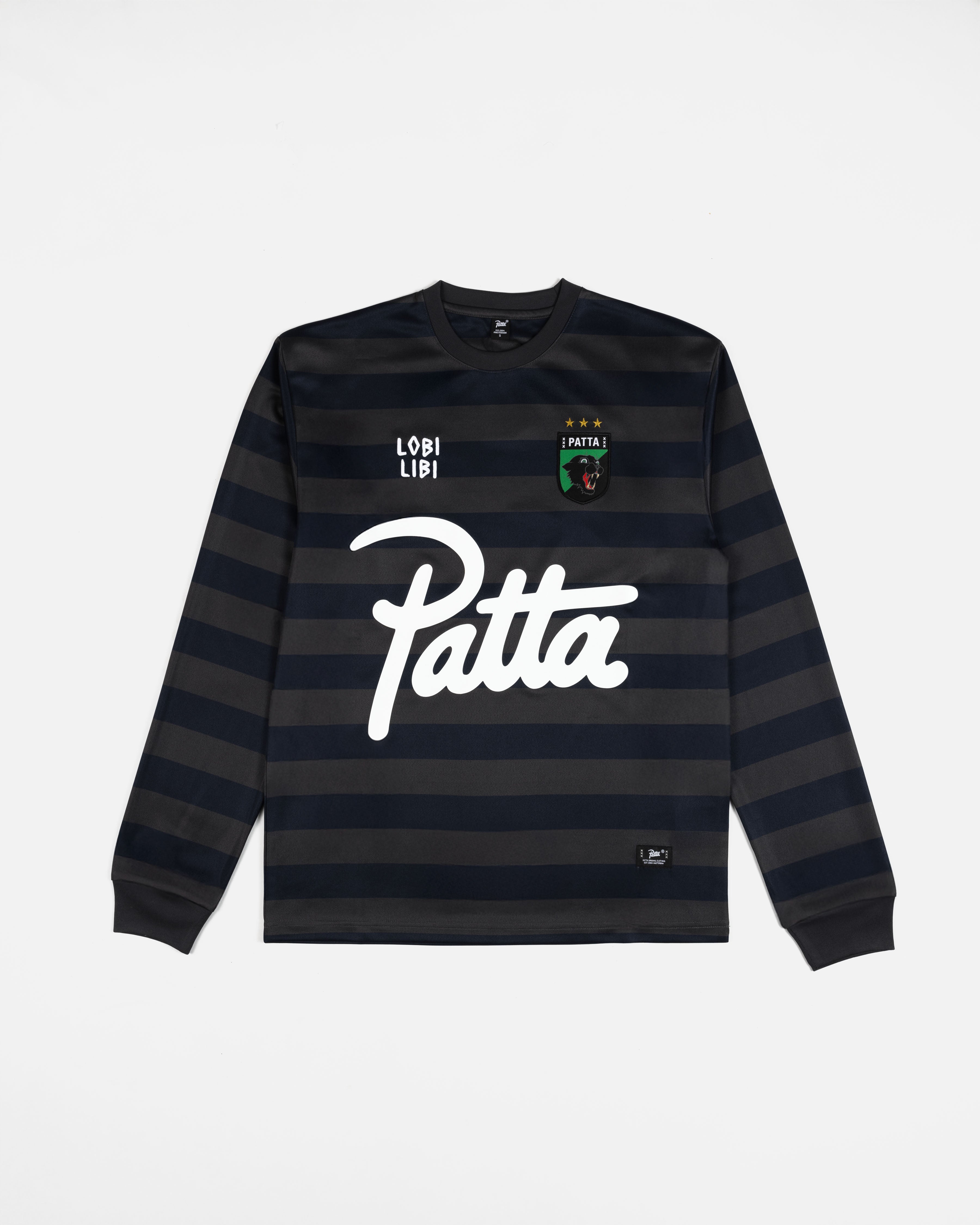 トップス PATTA Striped Long Sleeve Football Patta Striped Longsleeve Football Jersey (Forged Iron