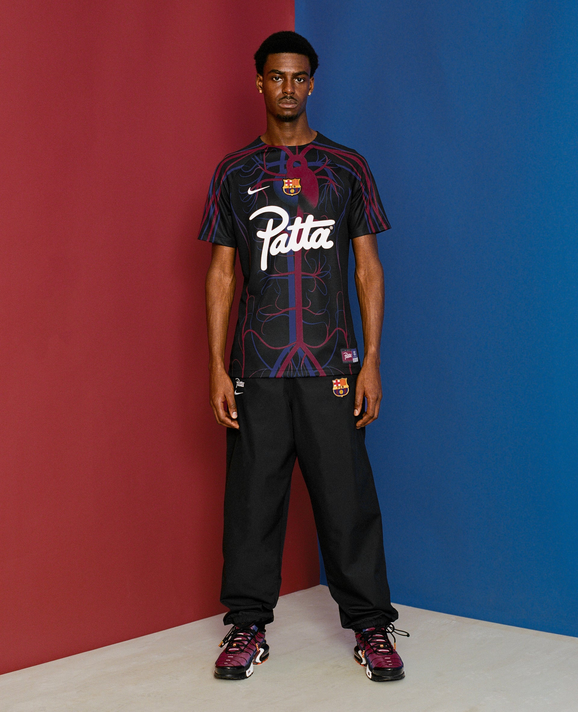 FCB x Patta Culers del Món Men's Patta Script Logo Pre-Match Jersey