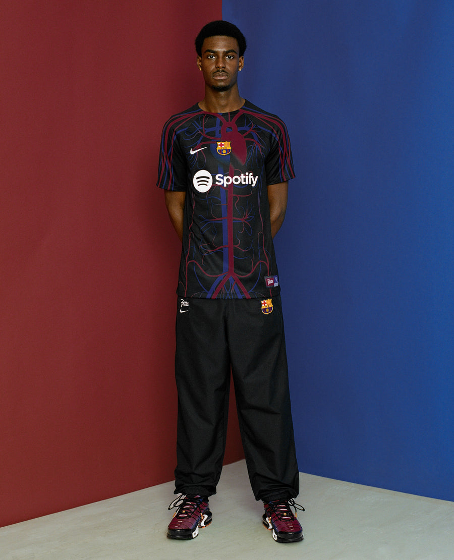 FCB x Patta Culers del Món Men's Pre-Match Jersey (Black/Black/White)