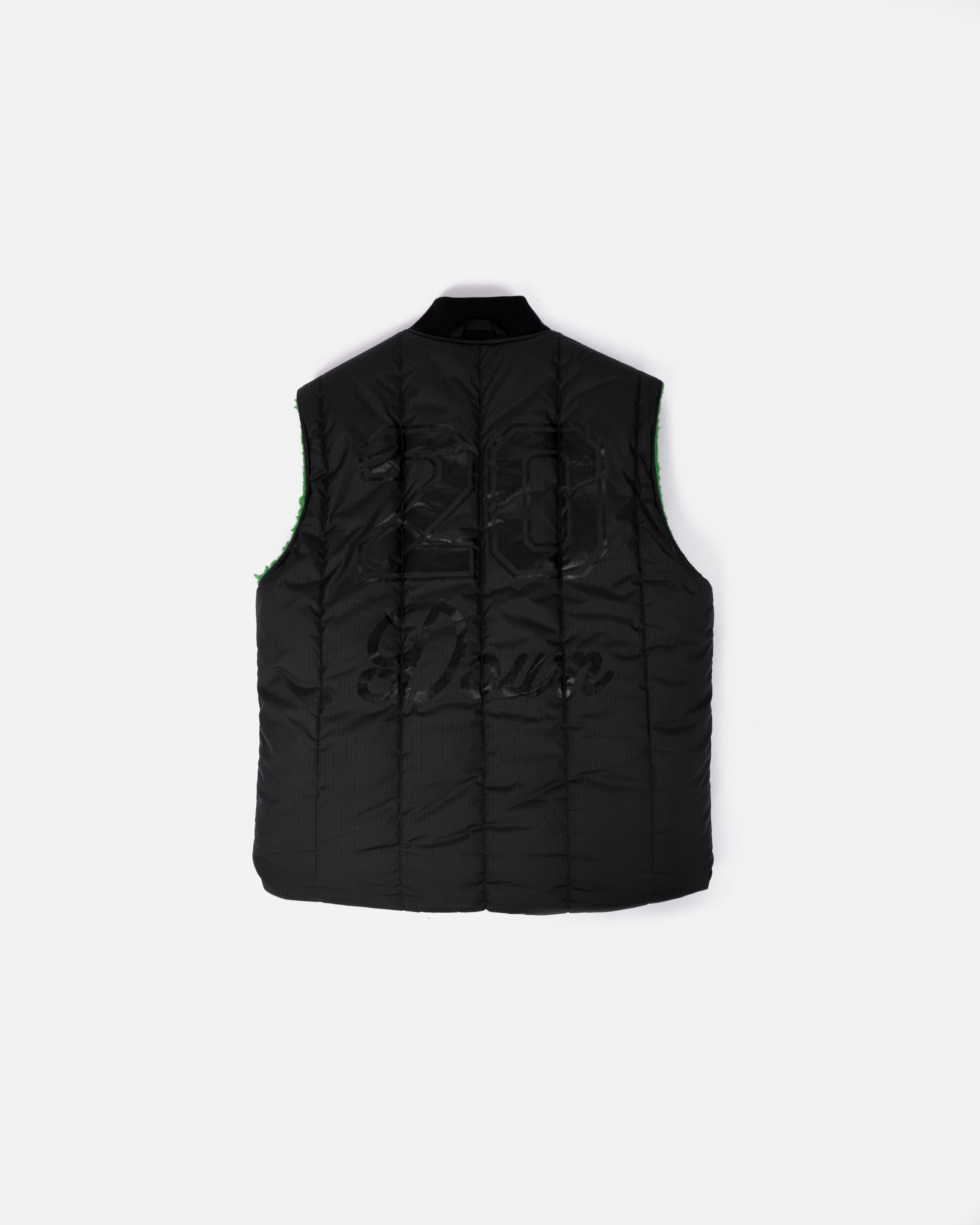 ジャケット・アウター PADDING REVERSIBLE VEST Men's Winter Down Padding Vest with Button Closure V-Neck