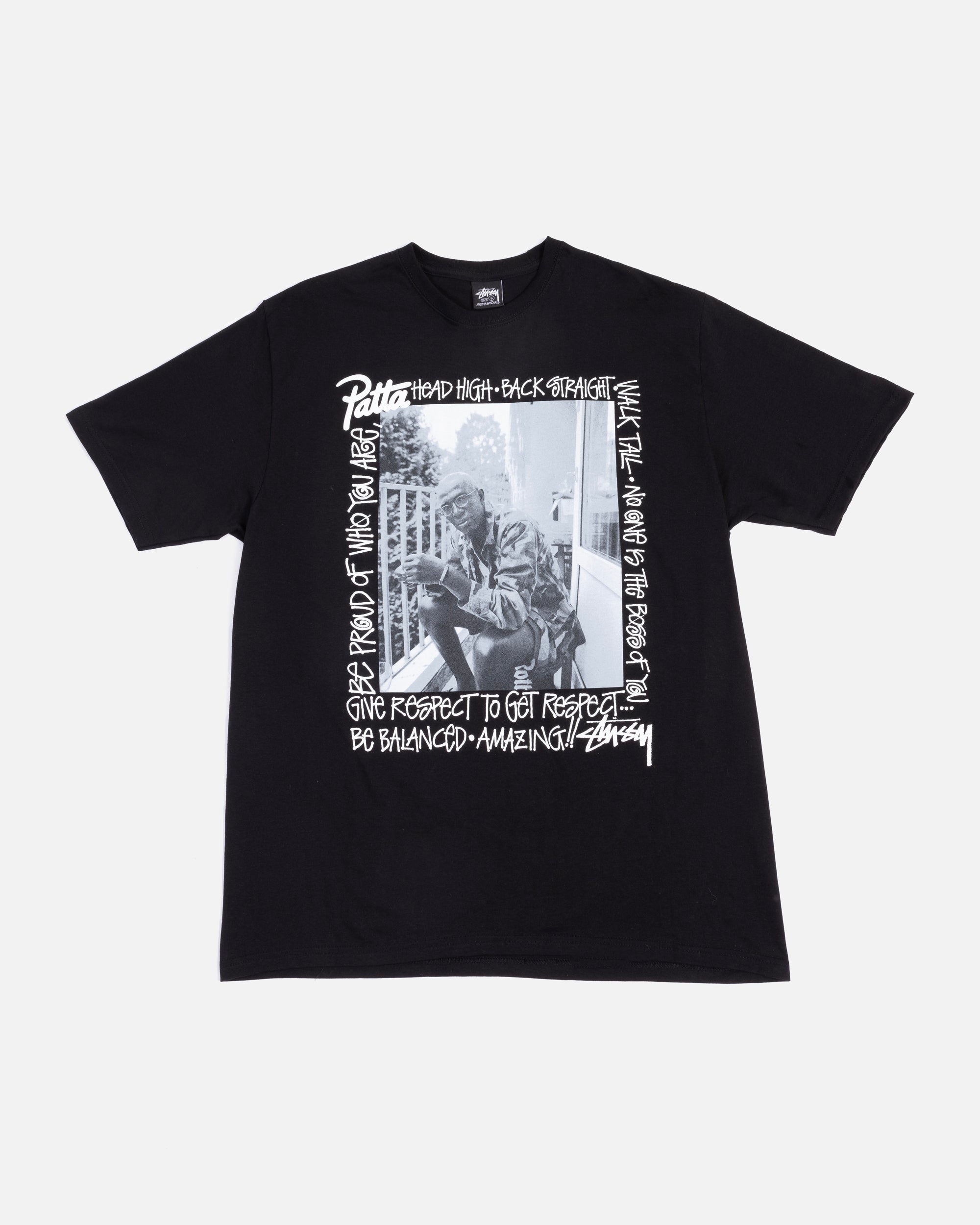 Patta x Stussy Respect Tee (Black) – Patta US