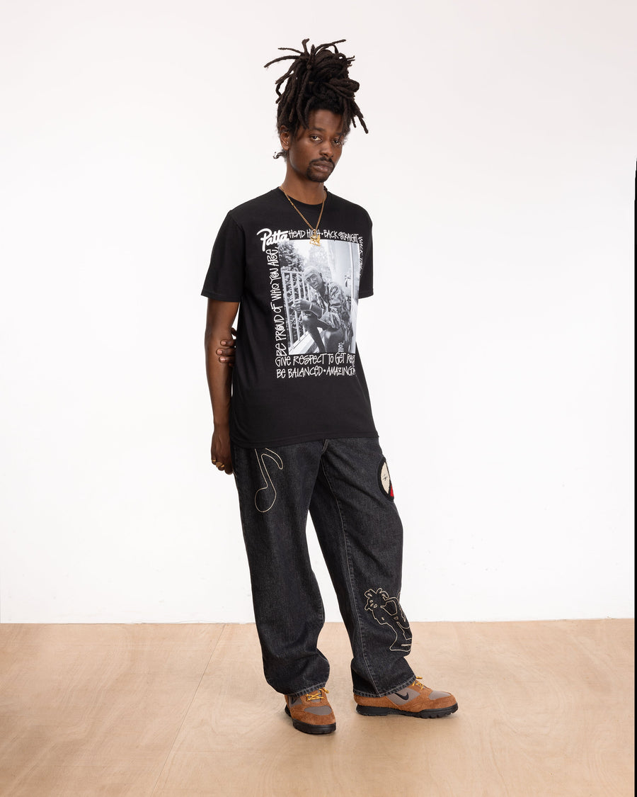 Patta x Stussy Respect Tee (Black)