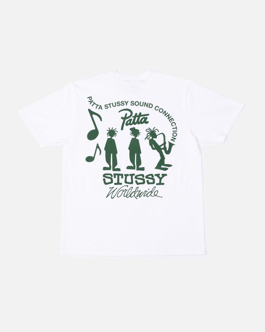 Patta x Stussy Sound Connection Tee (White)