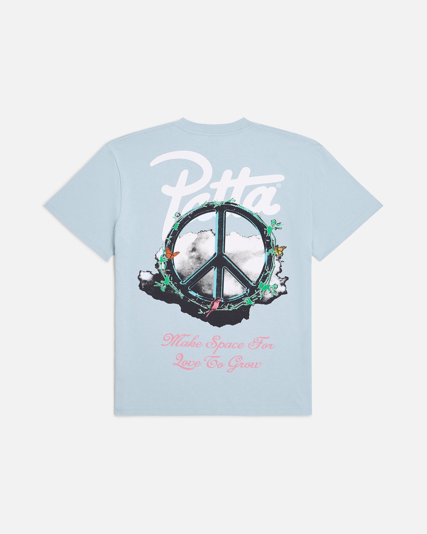 Patta Xerox Peace T-Shirt (Dusty Blue)