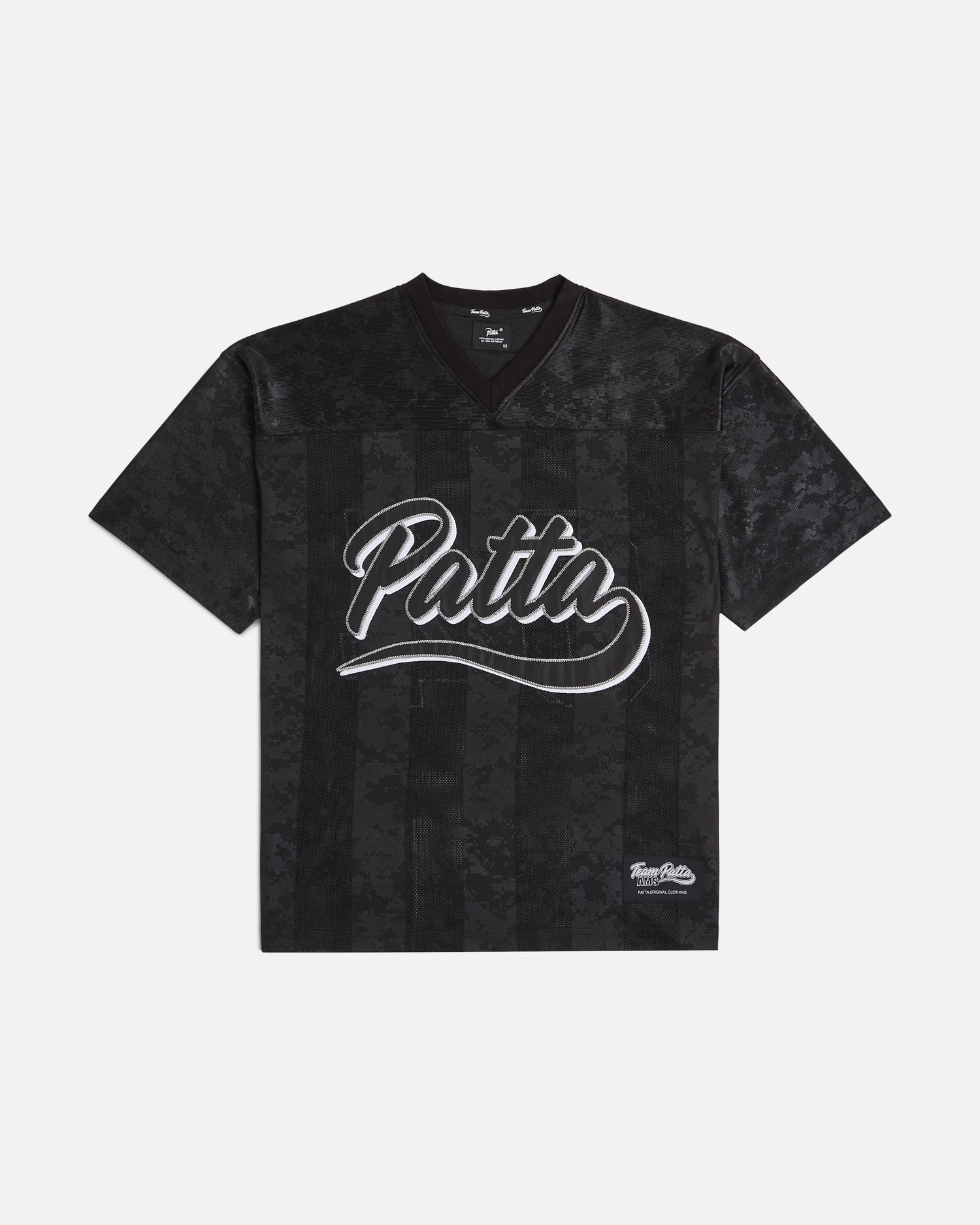 Patta Digi Lobi Mesh Football Jersey (Black)