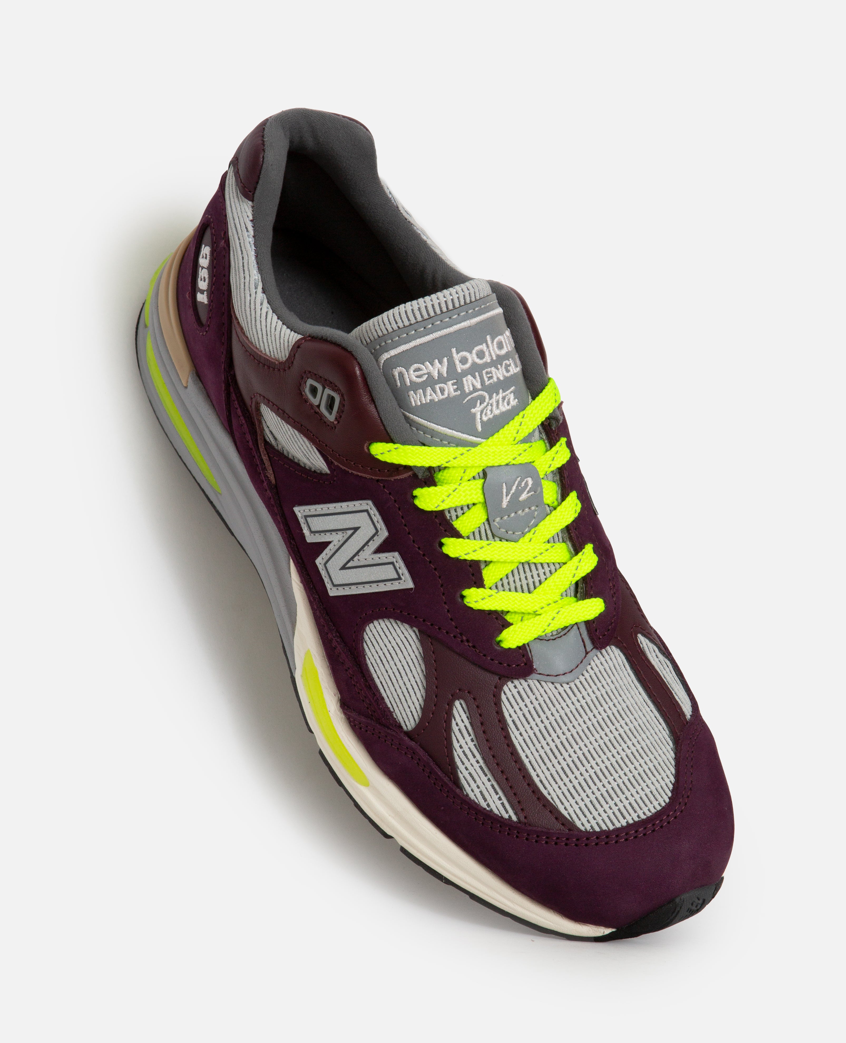 New Balance Patta 991v2 (Pickled Beet/Safety Yellow) – Patta US