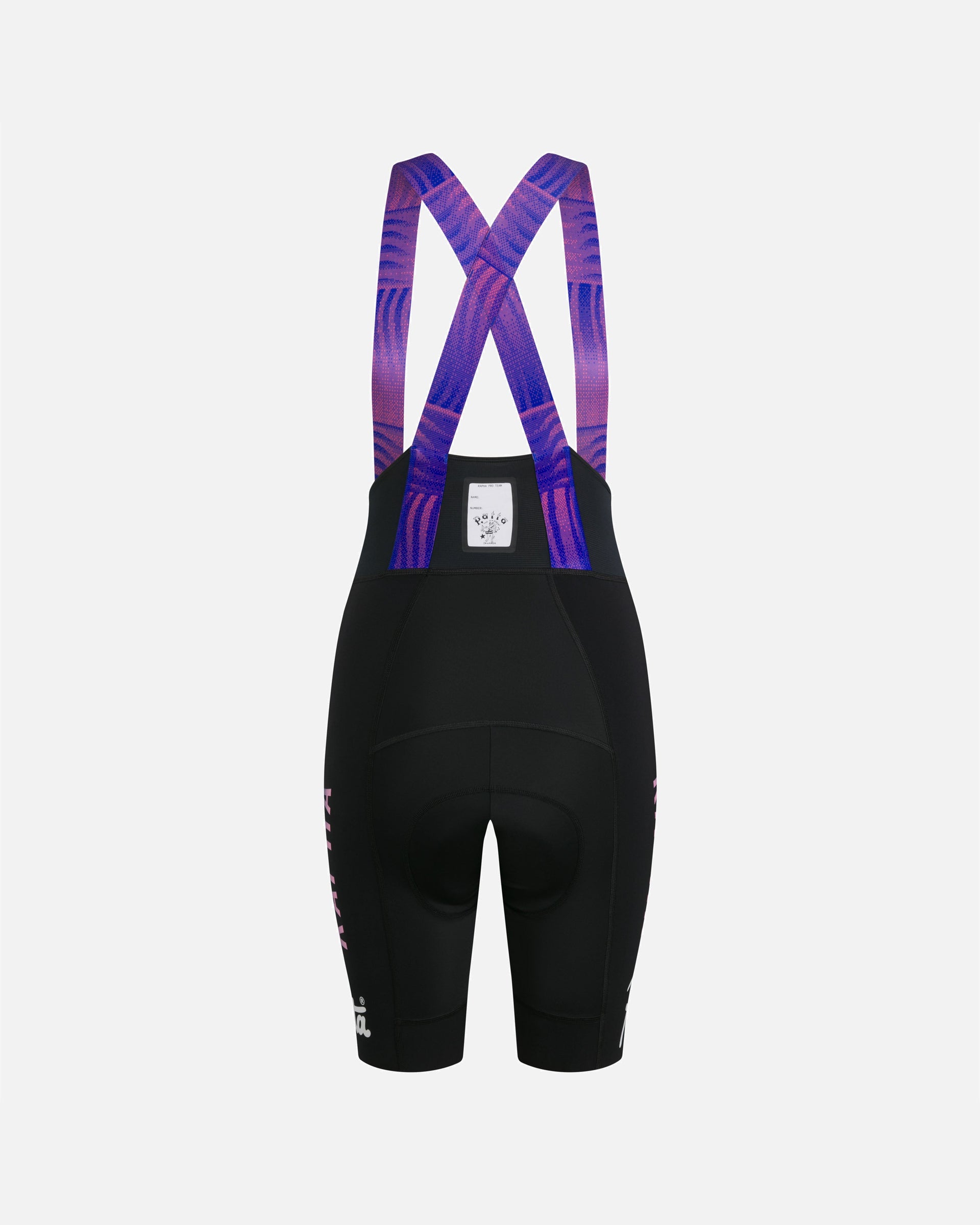 Patta x Rapha Women's Pro Team Bib Shorts (Flamingo Pink/Royal Blue/Black)