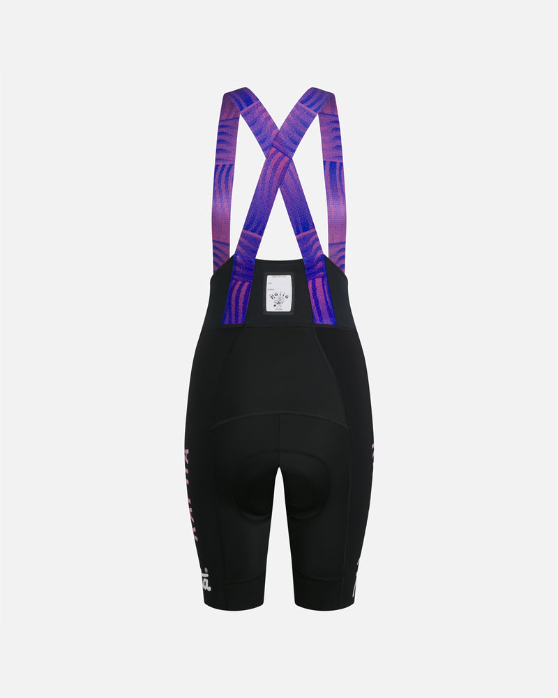 Patta x Rapha Women's Pro Team Bib Shorts (Flamingo Pink/Royal Blue/Black)