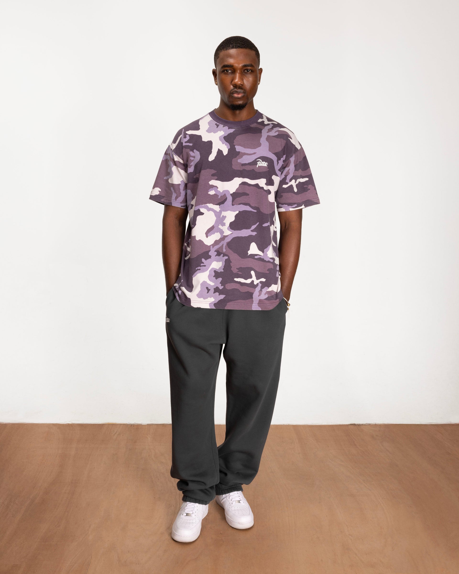 Patta Basic Woodland Camo T-Shirt (Navy Cosmos)