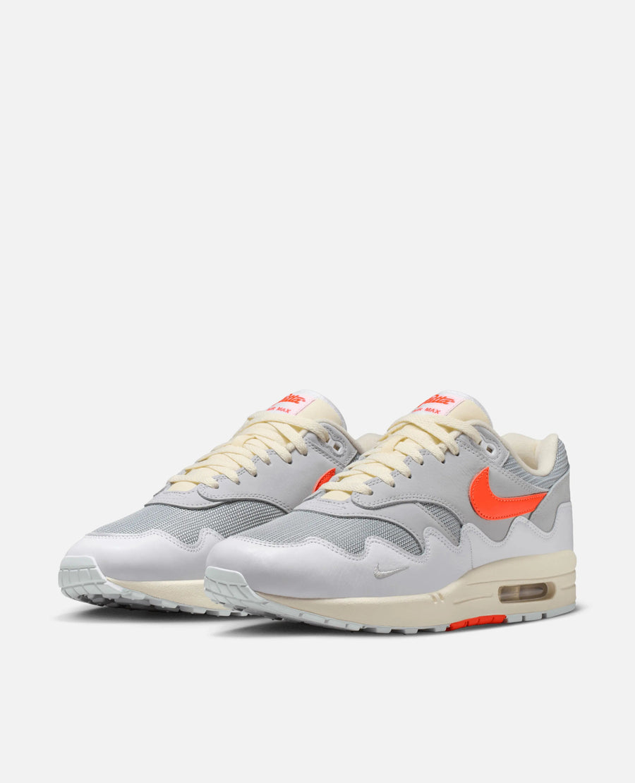 Patta X Nike Air Max 1 / P (White/Hyper Crimson-Pure Platinum)