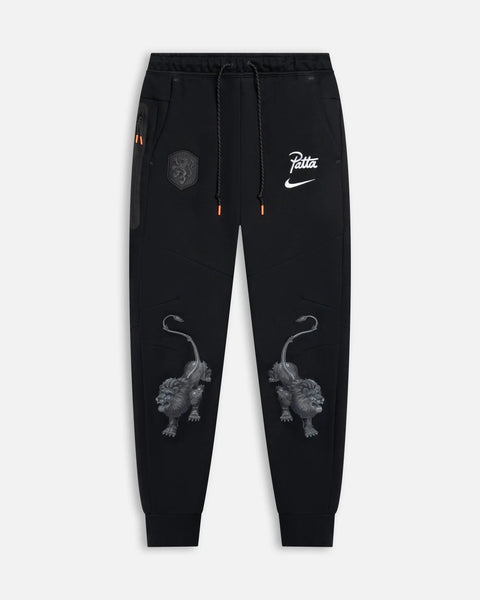 Knvx M Nike Tech Fleece Jggr (Black/White) (No Sponsor) - Patta