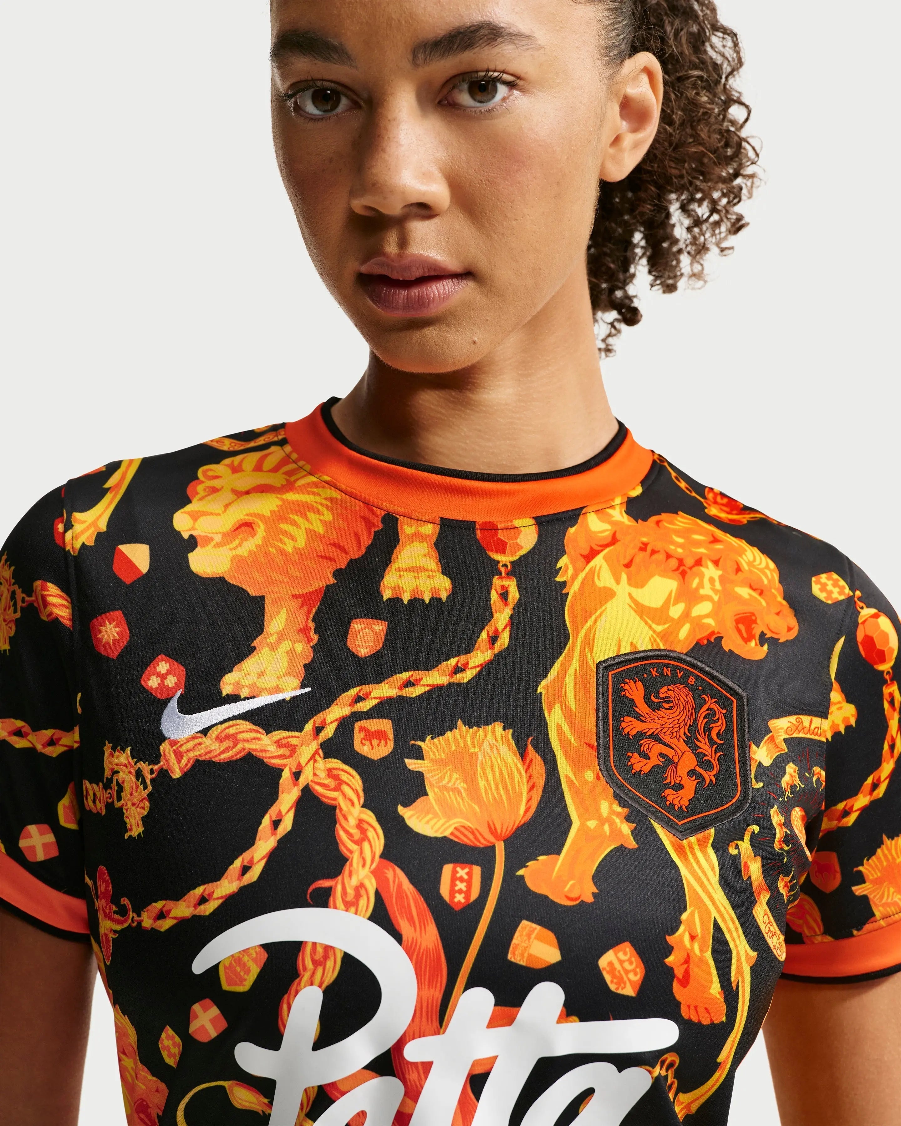 Patta x Nike KNVB Pre-Match Jersey WMNS (Black/Orange) - Patta