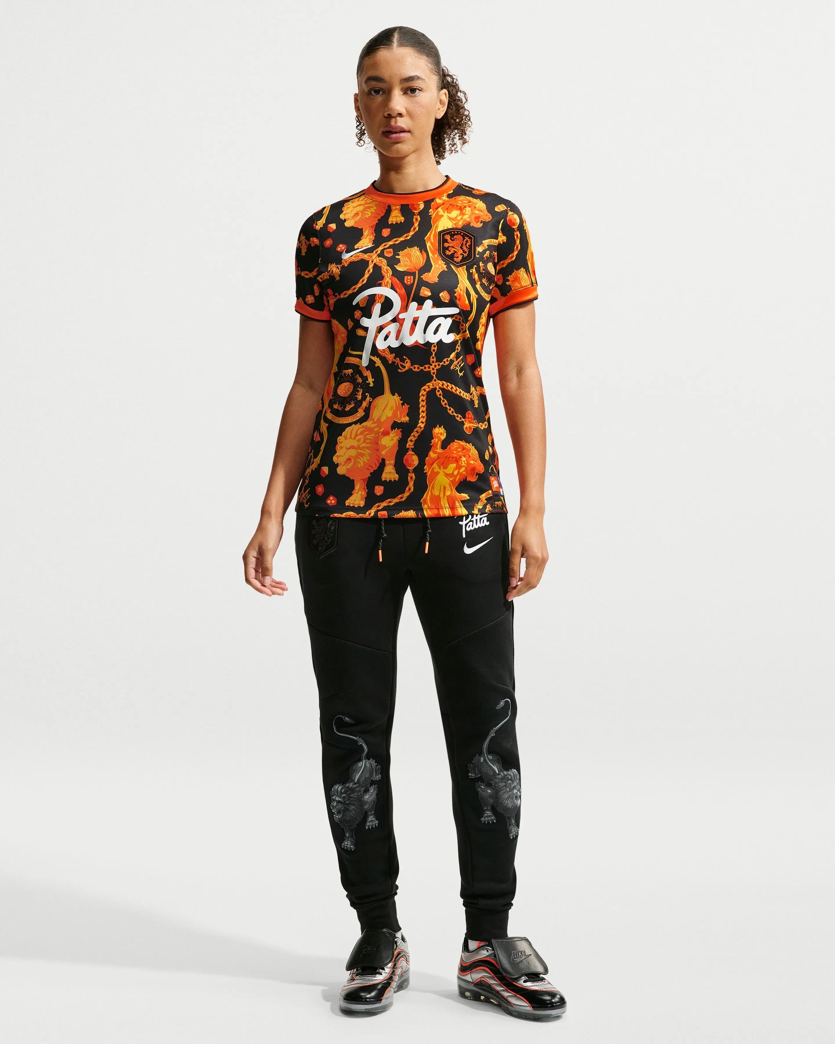 Patta x Nike KNVB Pre-Match Jersey WMNS (Black/Orange) - Patta