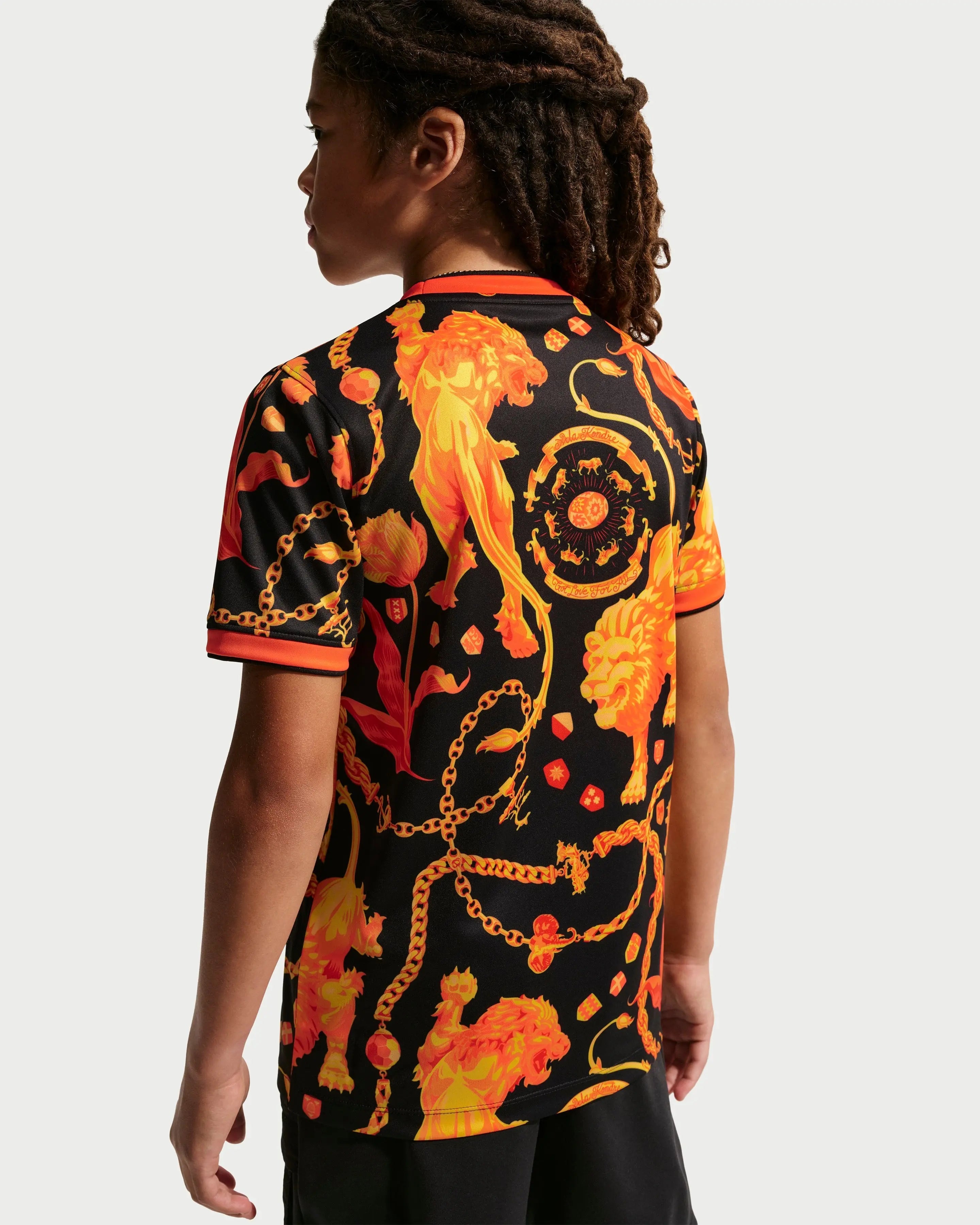 Patta x Nike KNVB Pre-Match Jersey Kids (Black/Orange) - Patta