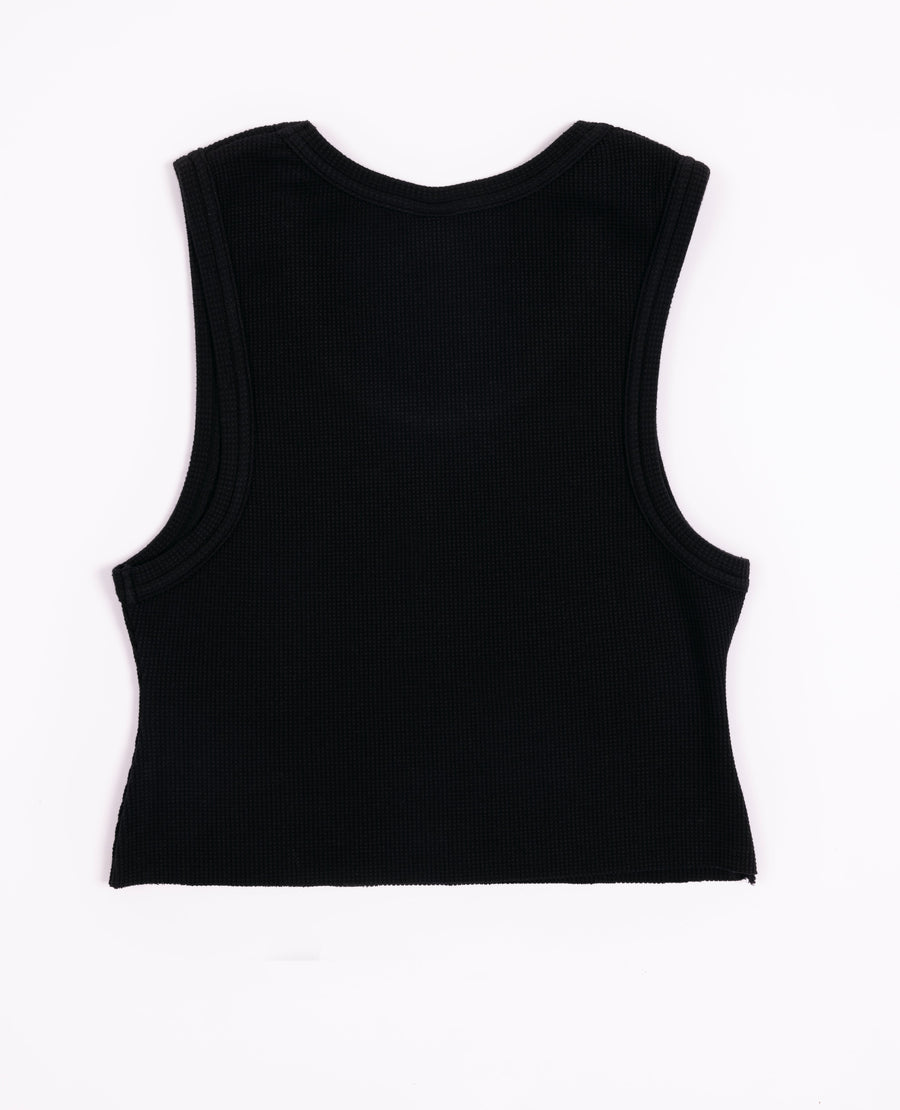 Patta Femme Cropped Waffle Tank Top