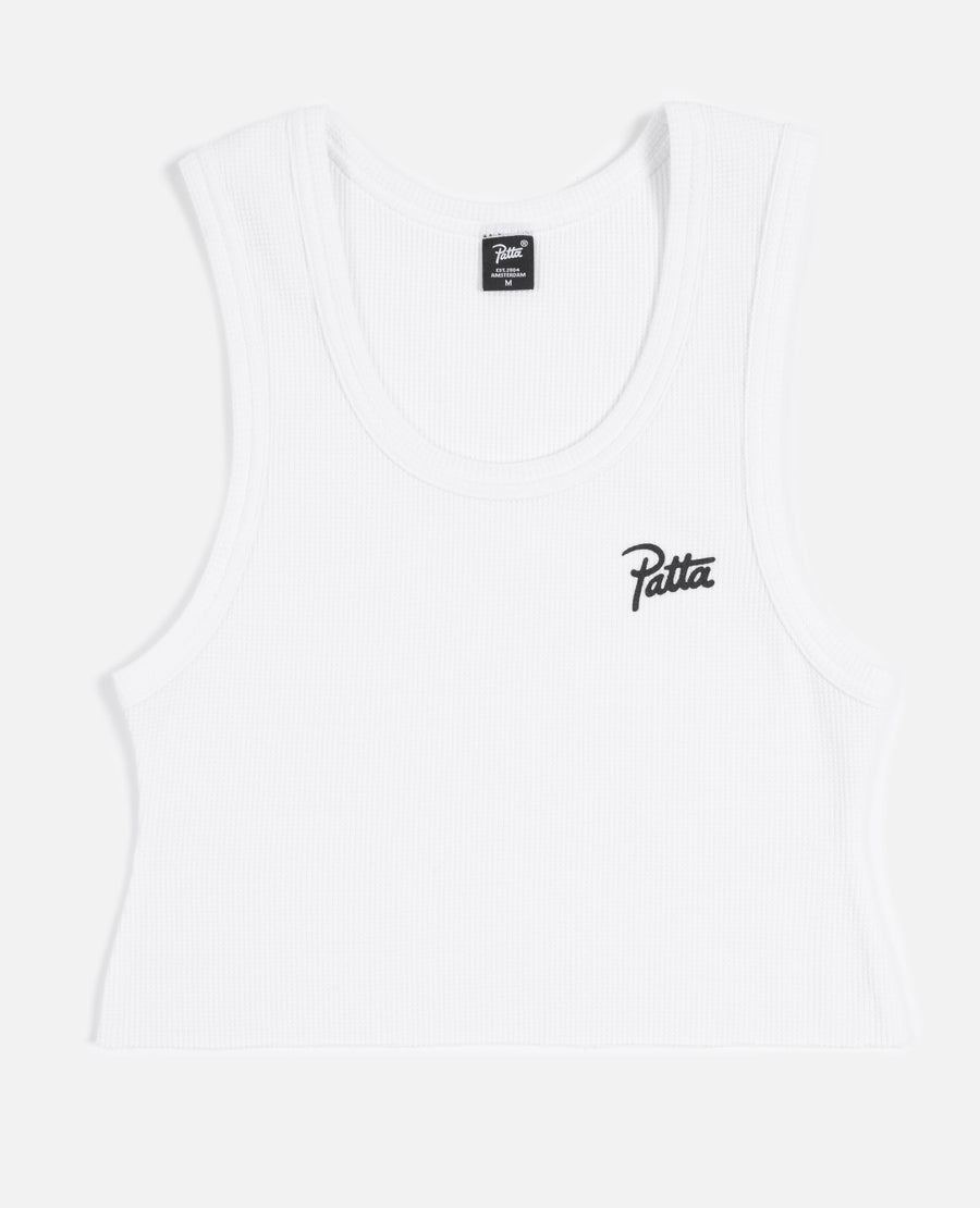 Patta Femme Cropped Waffle Tank Top