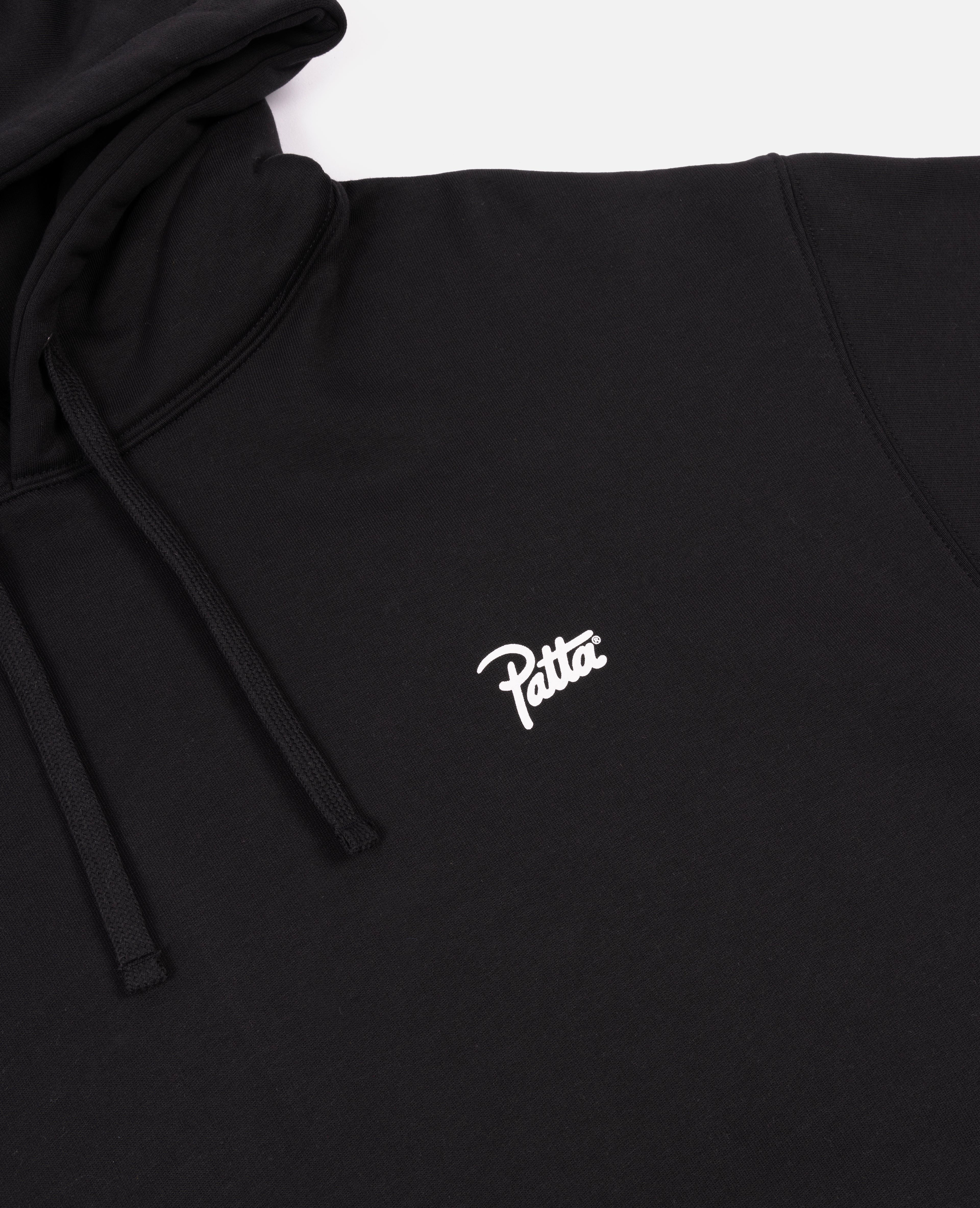 Black patta hoodie hot sale