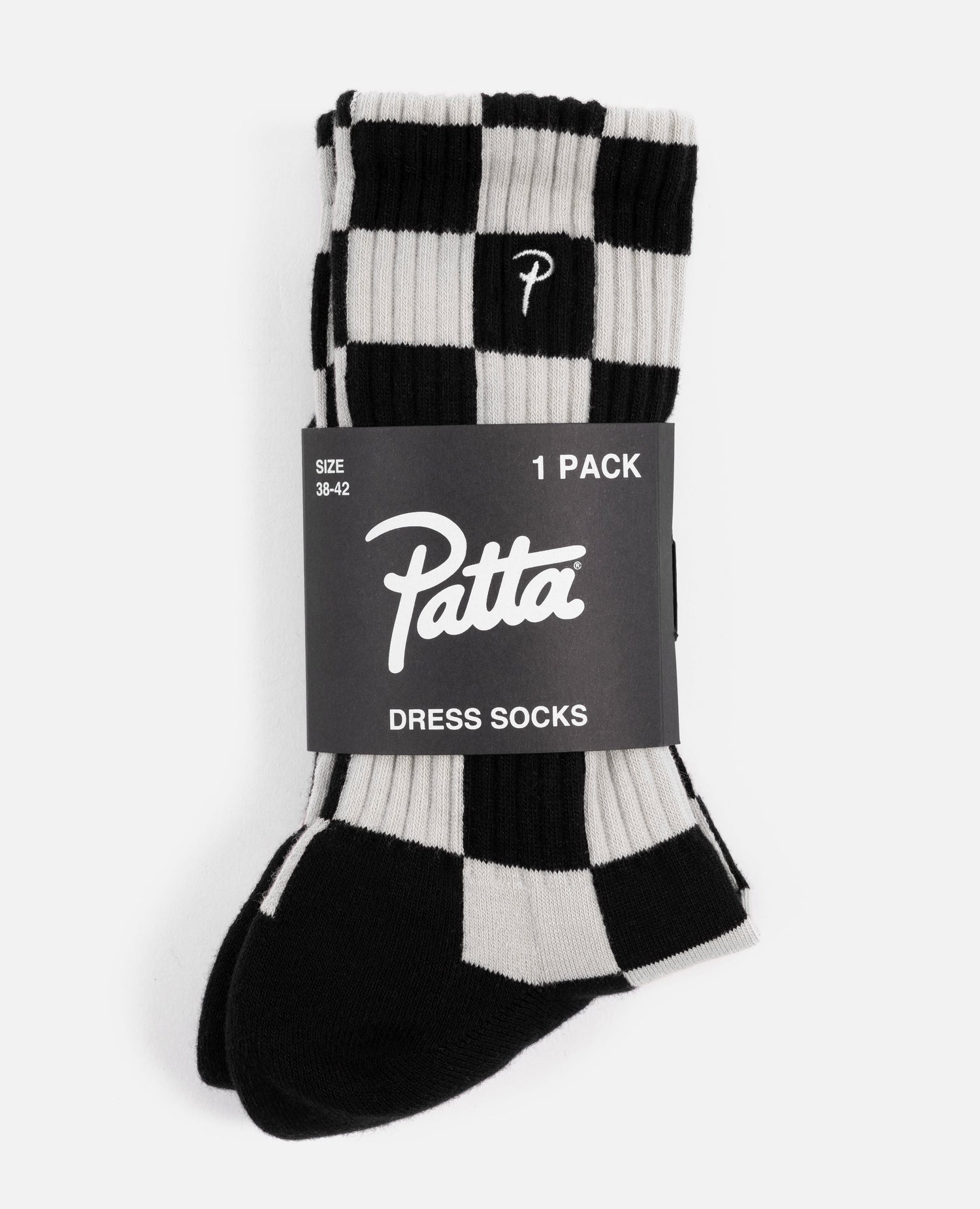 Patta Two Tone Sport Socks 1-Pack (Black/Sea Salt)