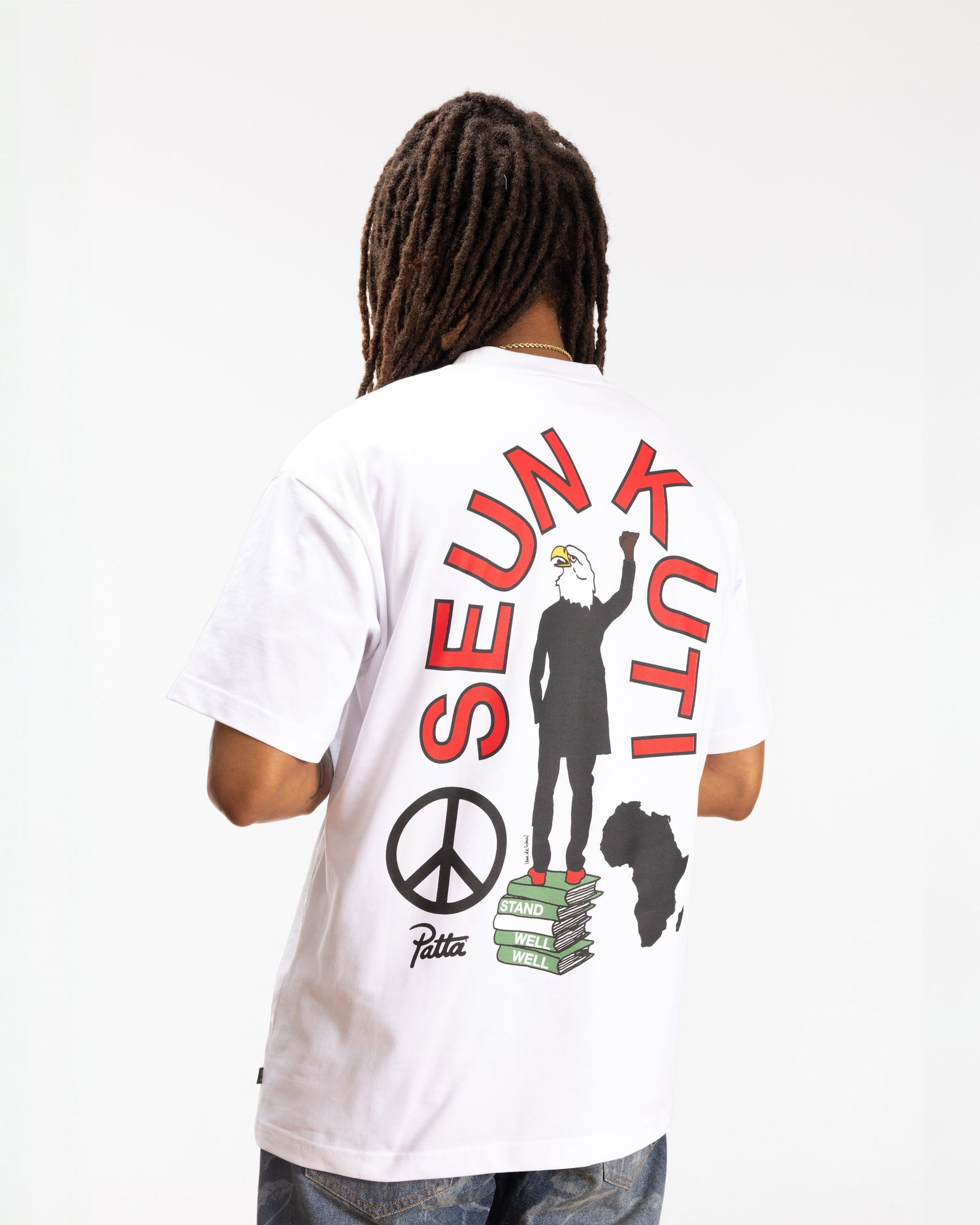 Patta Soundsystem x Seun Kuti T-Shirt (White)