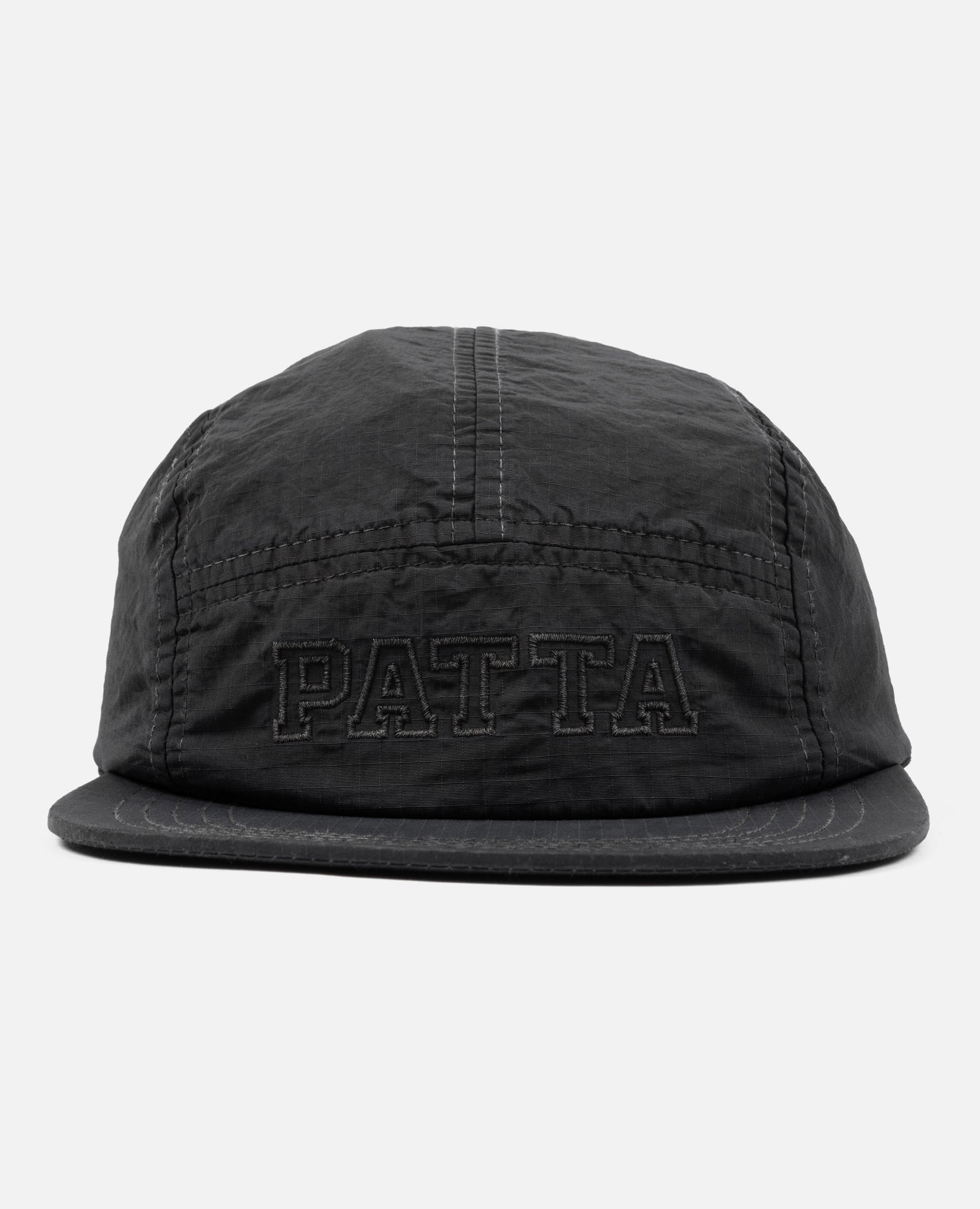 Patta Garment Dye Nylon 5-Panel Cap (Black)