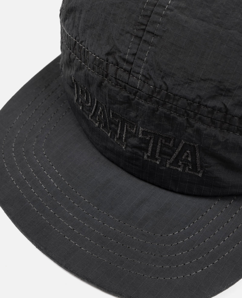 Patta Garment Dye Nylon 5-Panel Cap (Black)