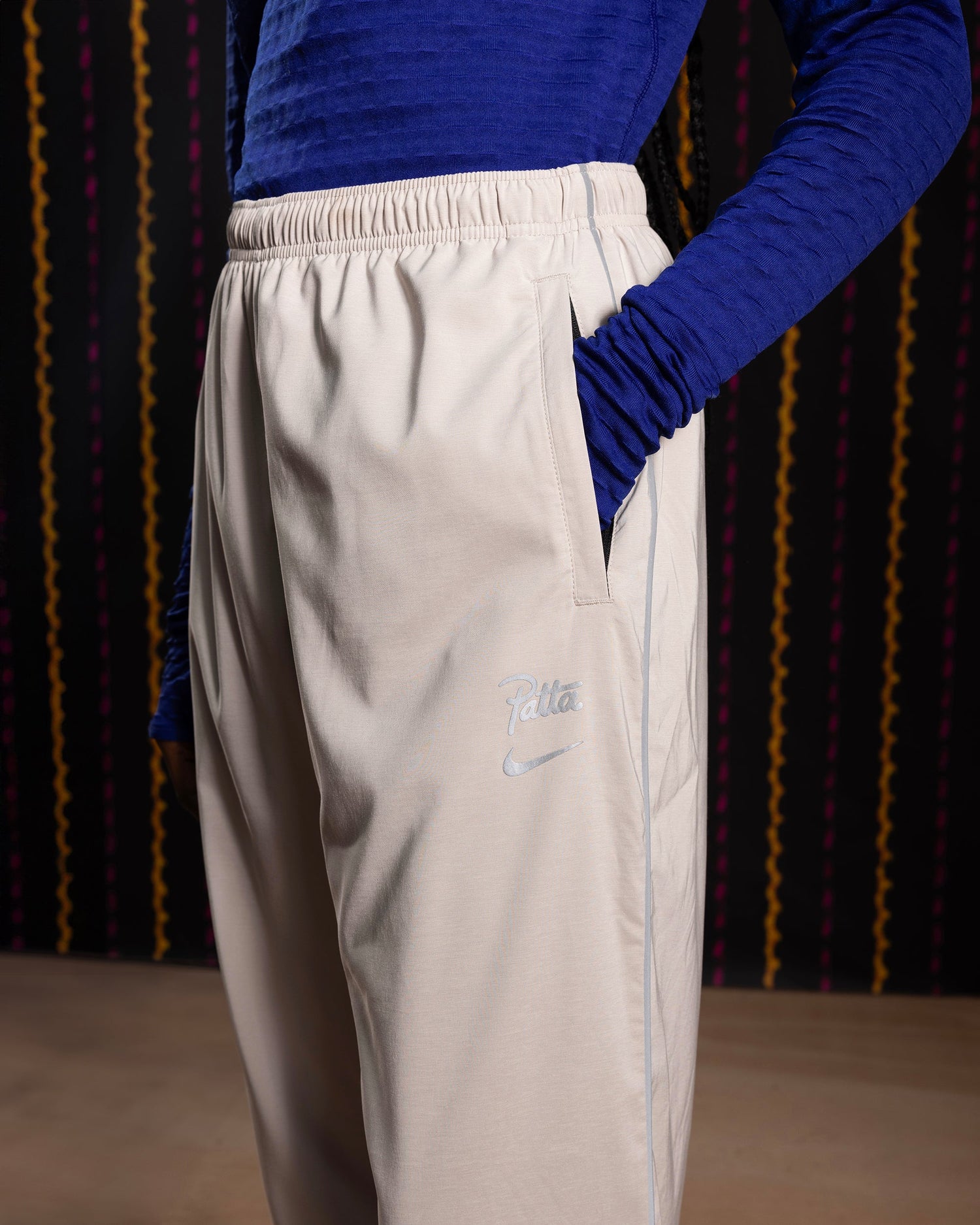 Nike x Patta Running Team Track Pants (Sanddrift/Cream II)