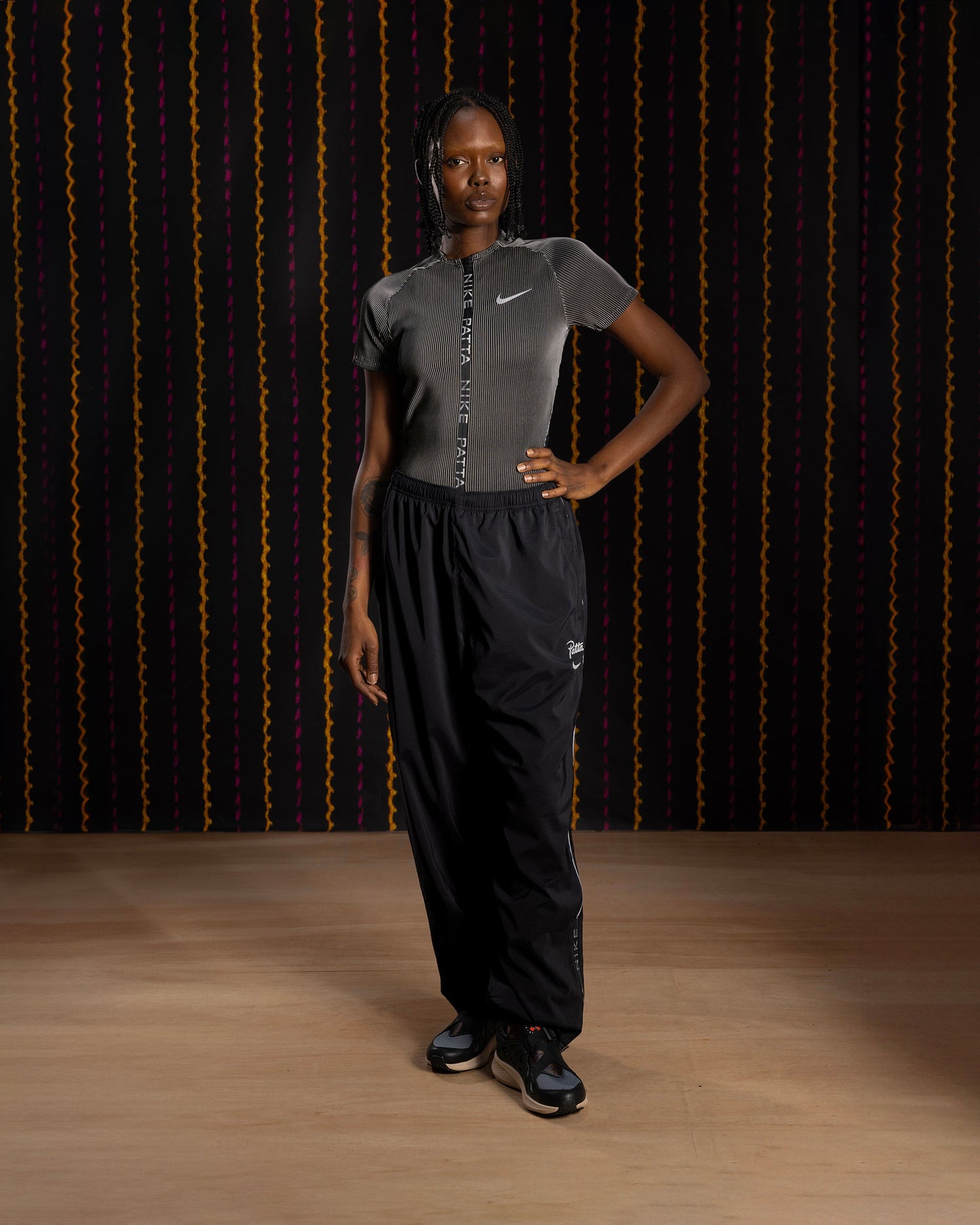 Nike x Patta Running Team Track Pants (Black)