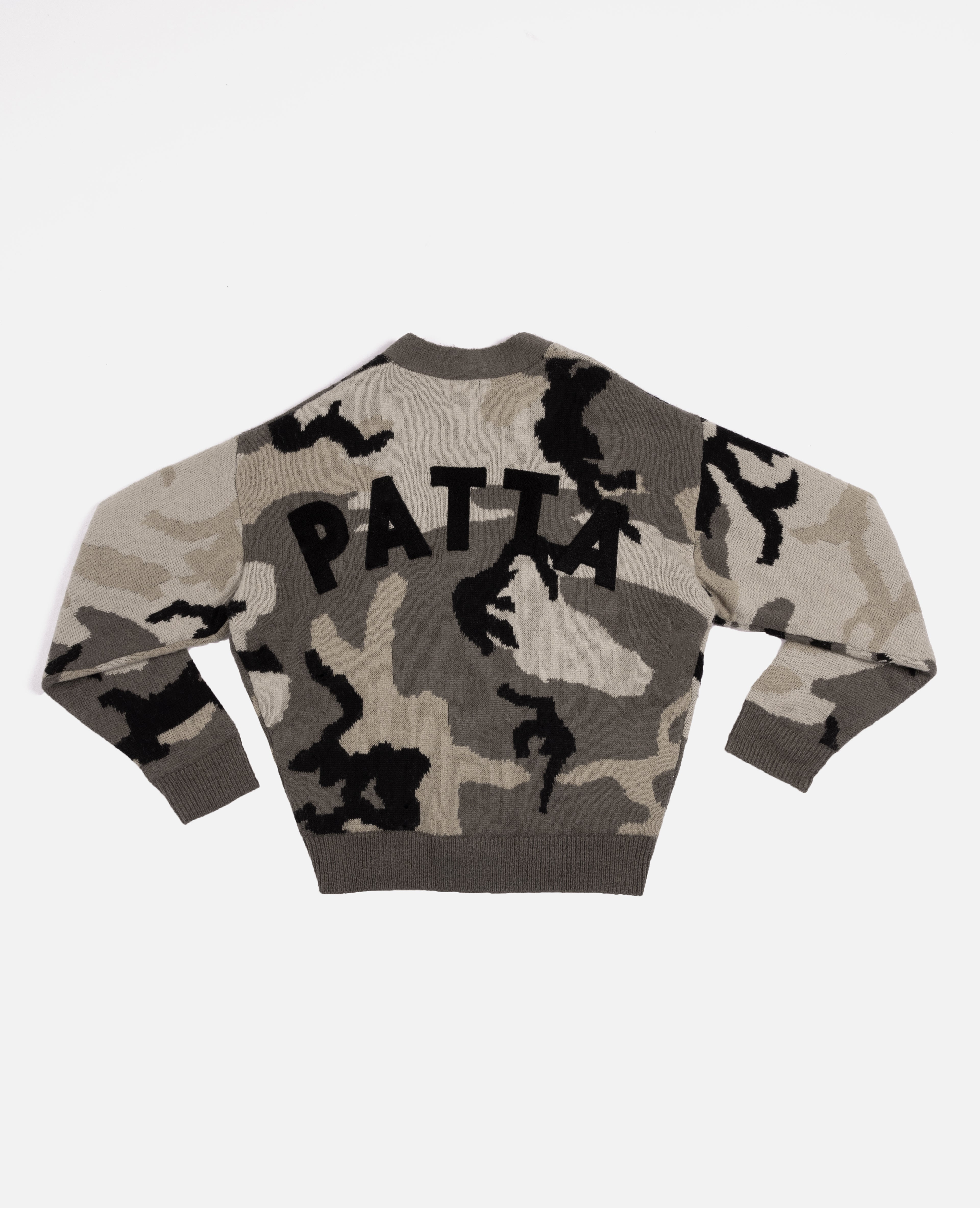 Camo knit cardigan hotsell