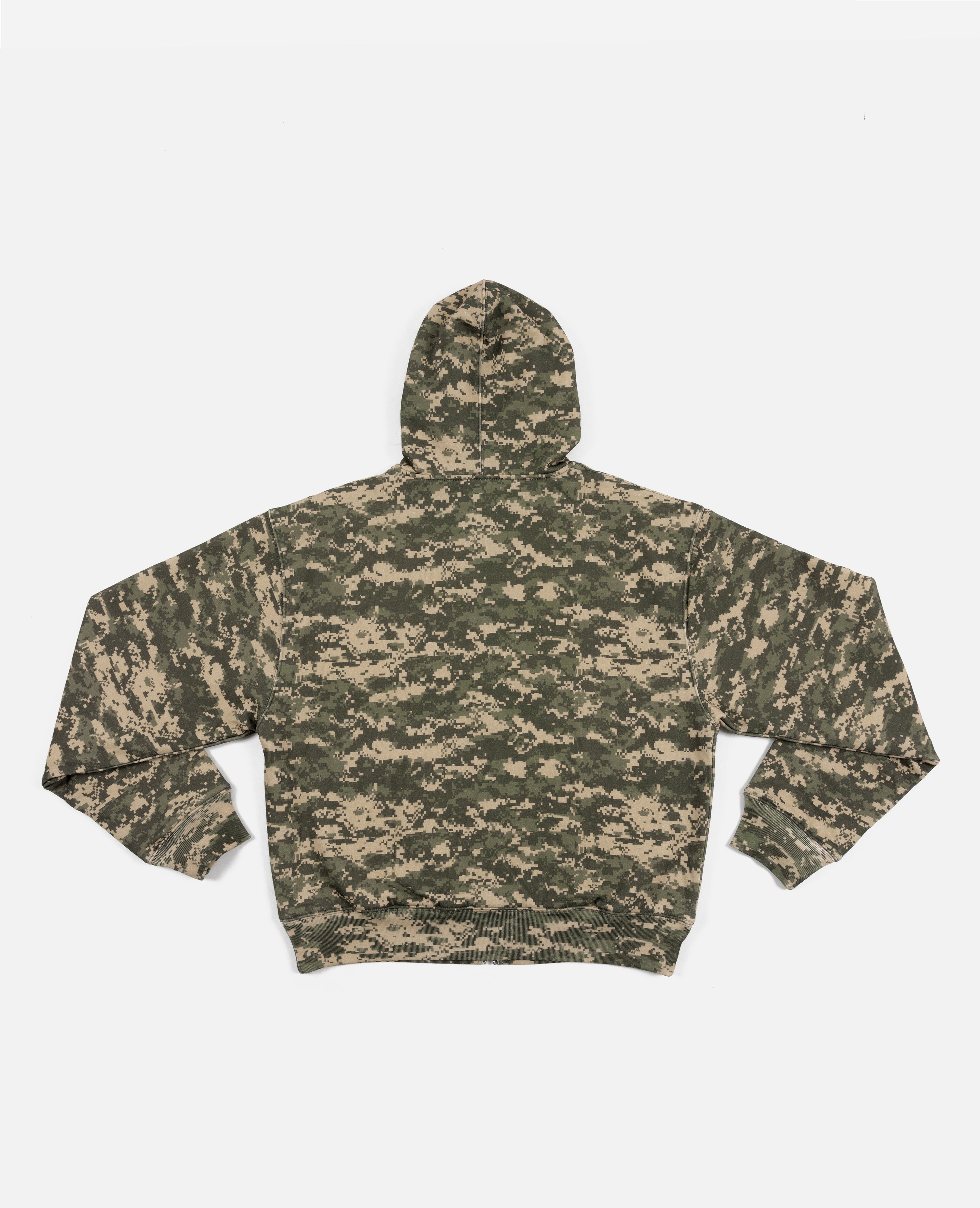 Patta Digi Camo Waffle Zip Hooded Sweater Patta US