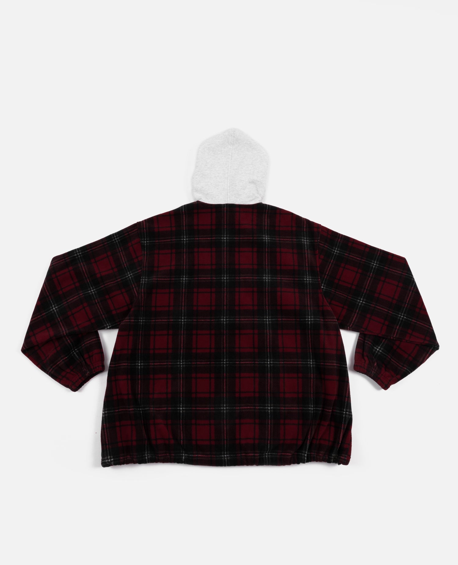 Patta Tartan Fleece Hooded Sweater (Multi/Biking Red)