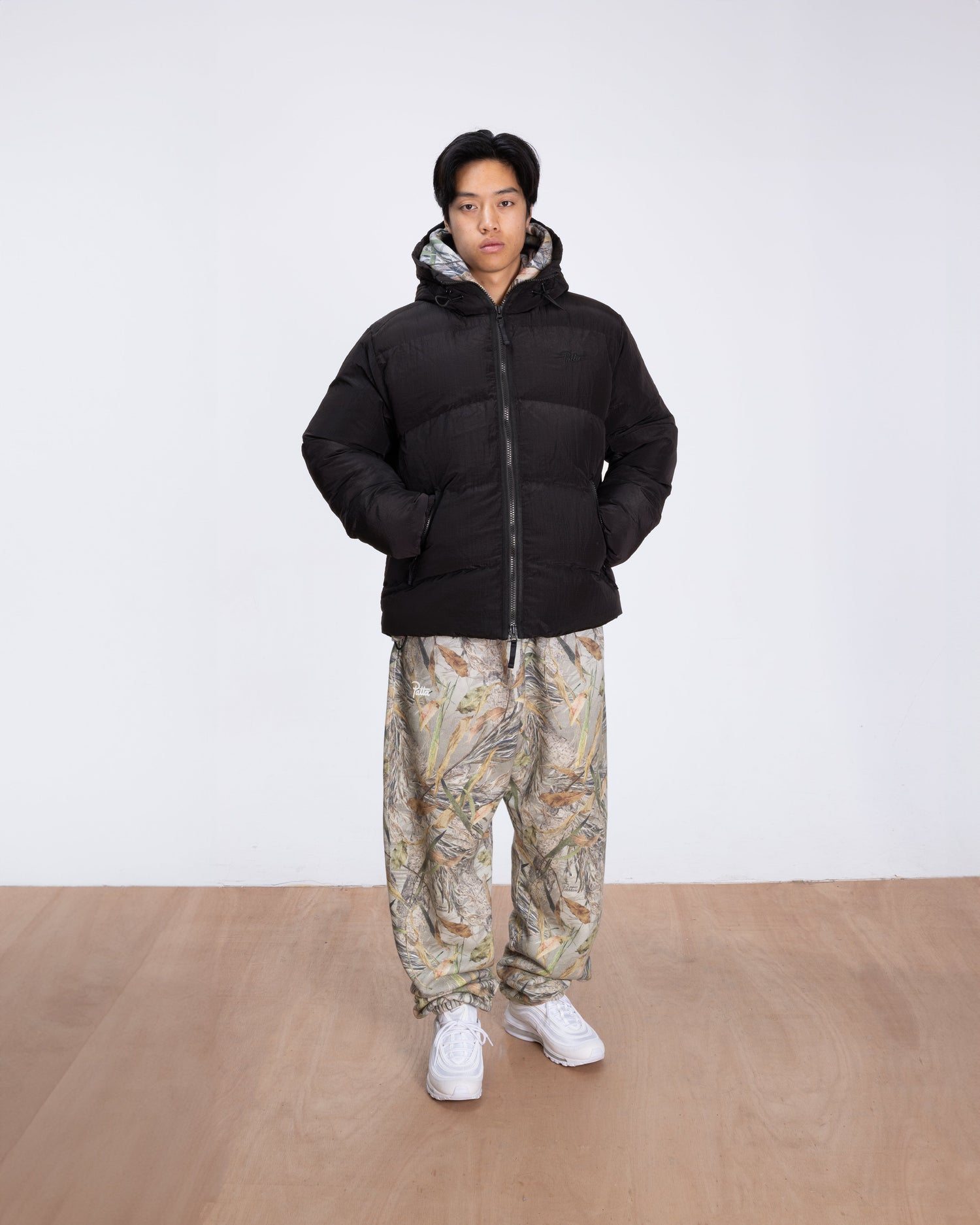 Patta Ripstop Puffer Jacket (Black)