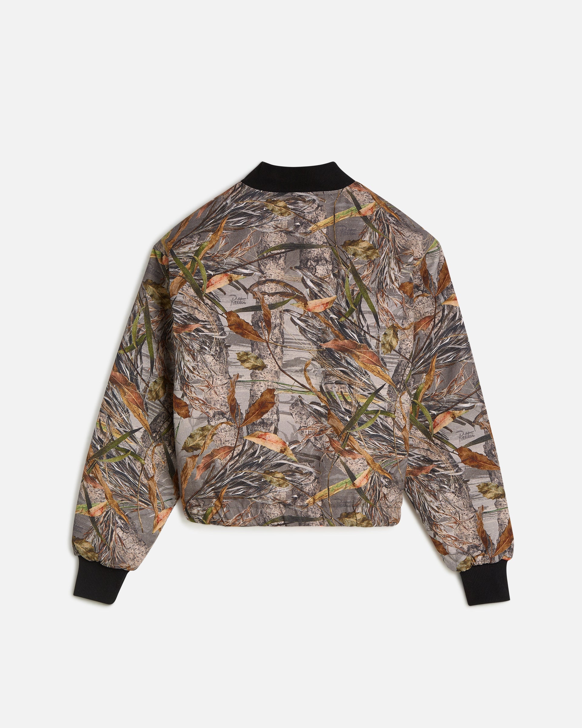 Patta Nature Print Reversible Canvas Bomber Jacket