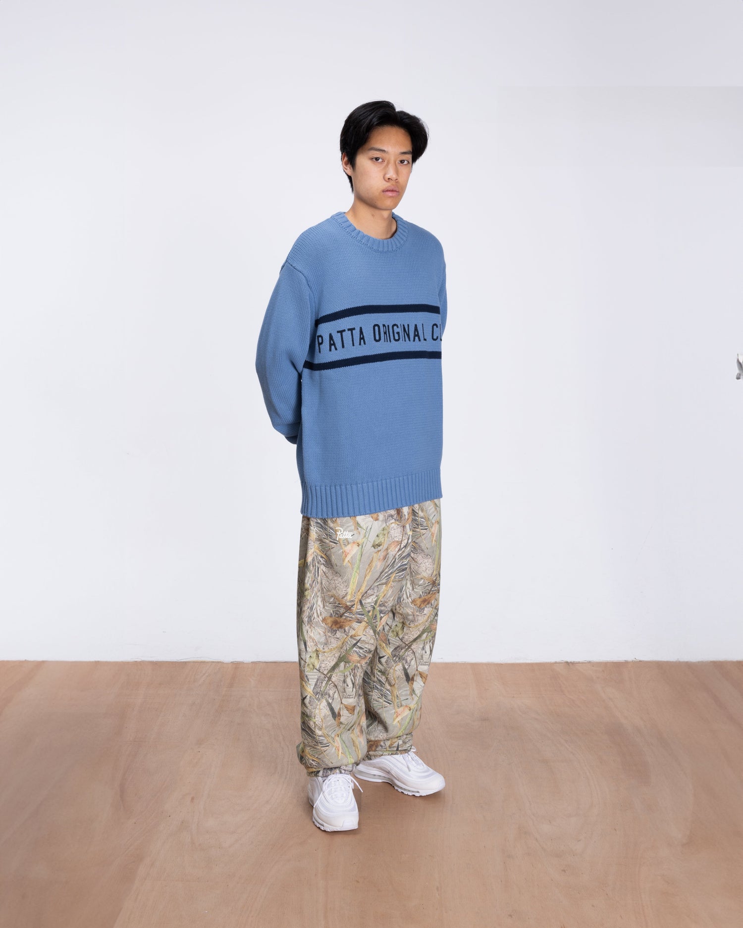 Patta Original Clothing Knitted Jumper (Dusty Blue)