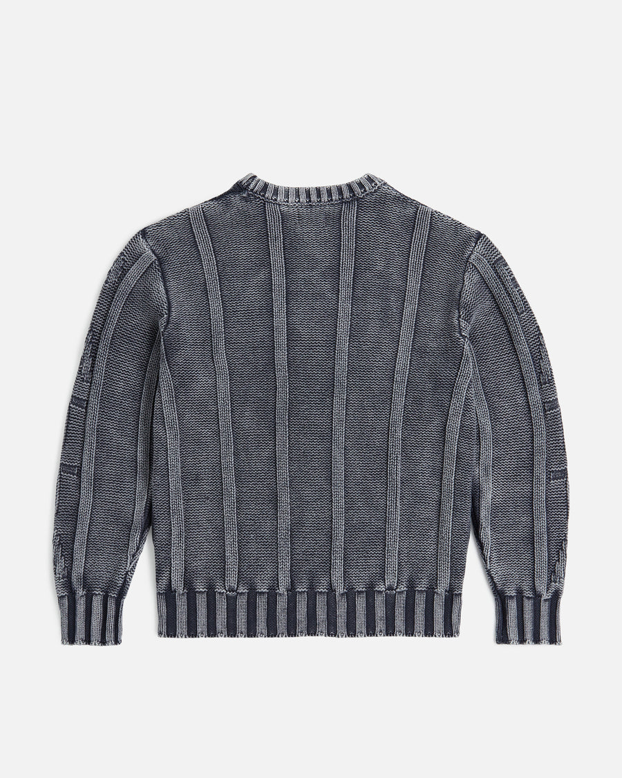 Patta Cable Knitted Cold Dye Jumper (Titanium)