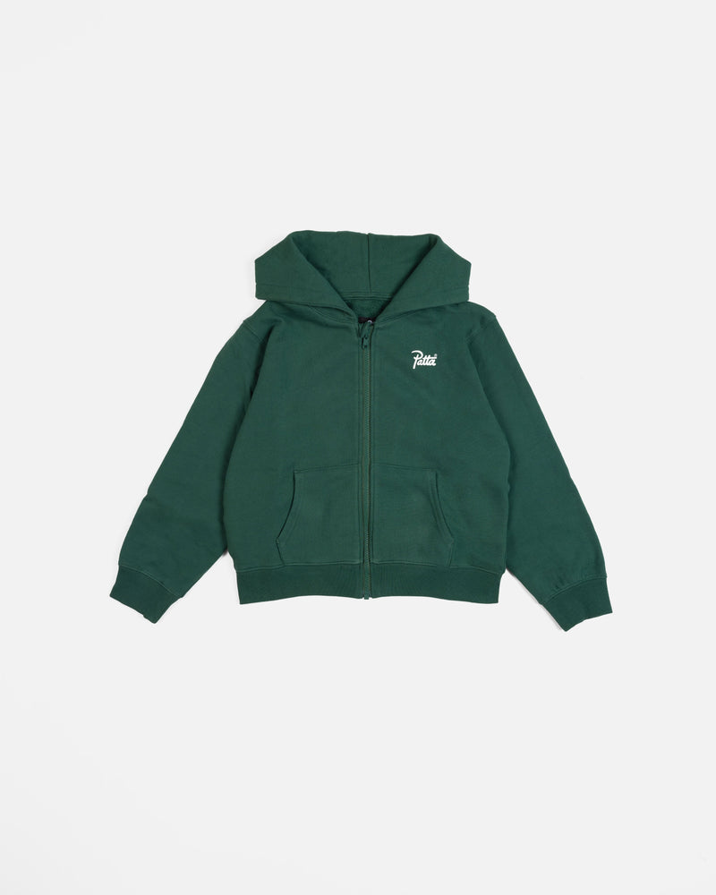 Patta Kids Zip-Up Hooded Sweater (Bistro Green)
