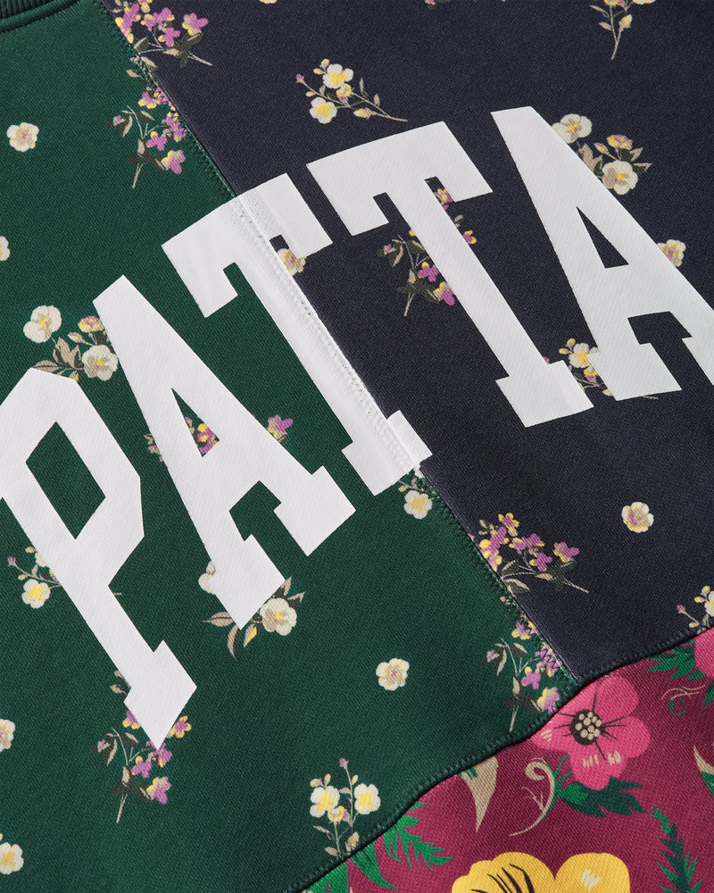 Patta Floral Patchwork Hooded Sweater (Multi)