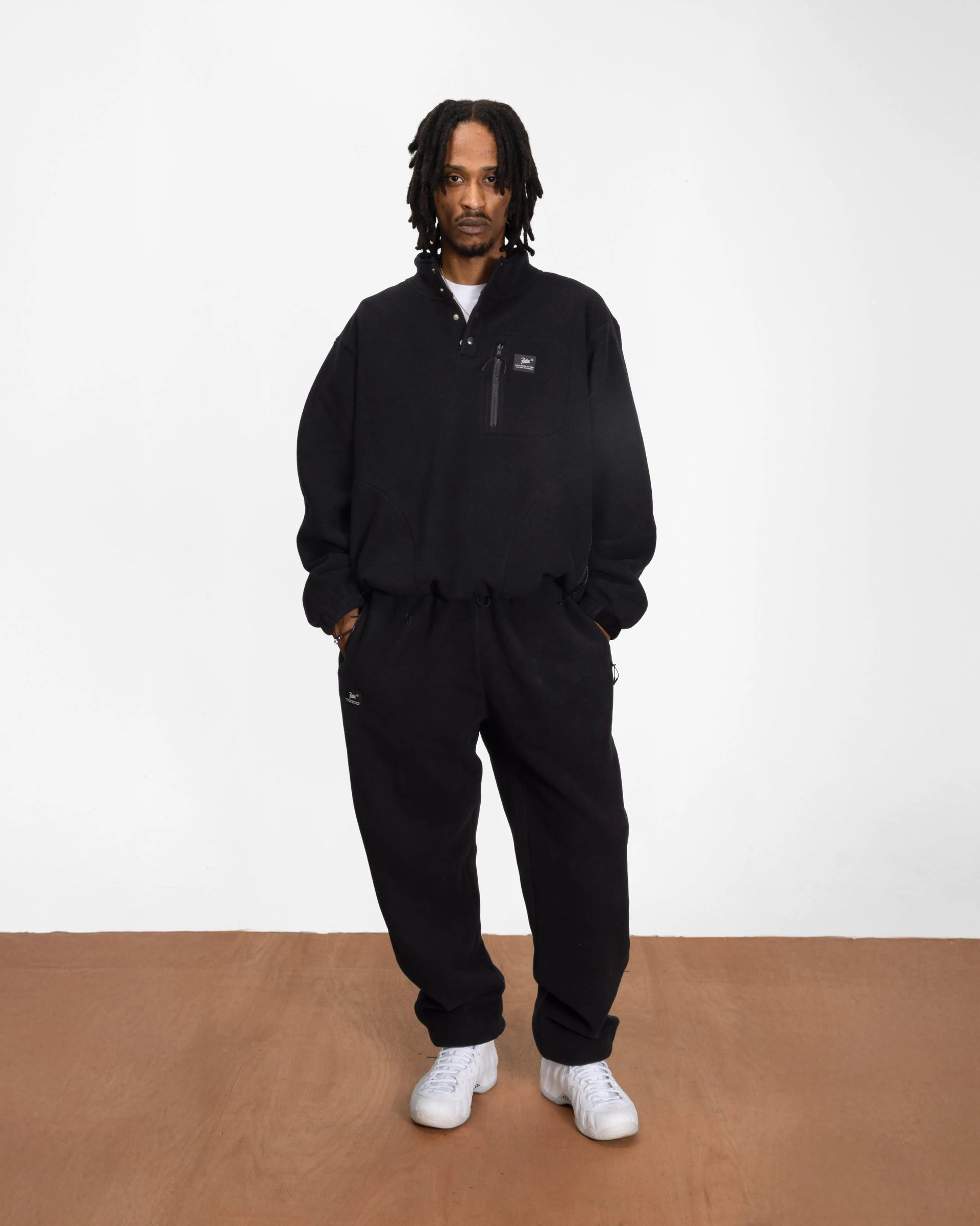 Patta Sherpa Fleece Pants (Black)