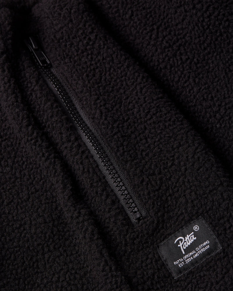 Patta Sherpa Fleece Pants (Black)