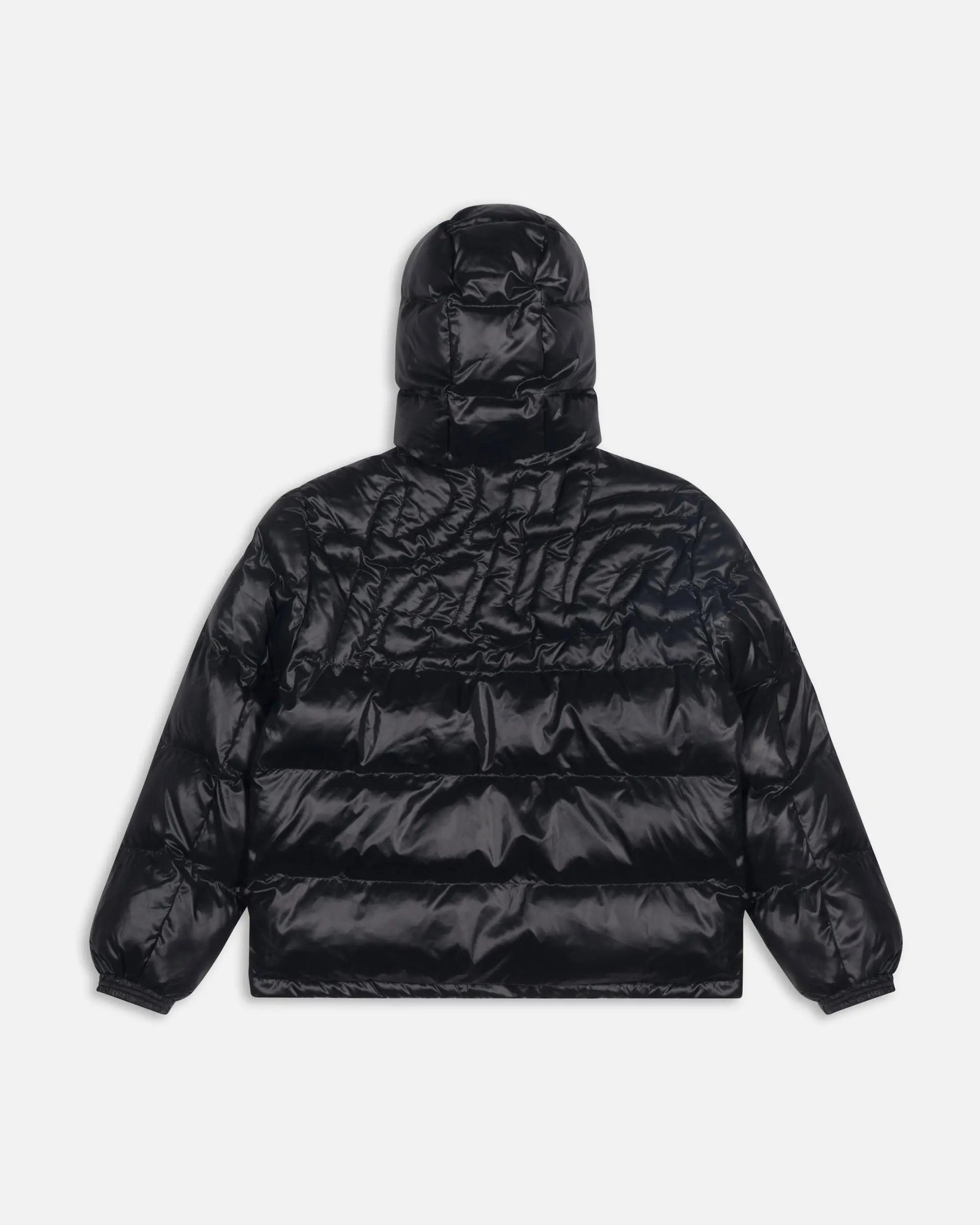 Patta Quilted Script Logo Puffer Jacket (Black)