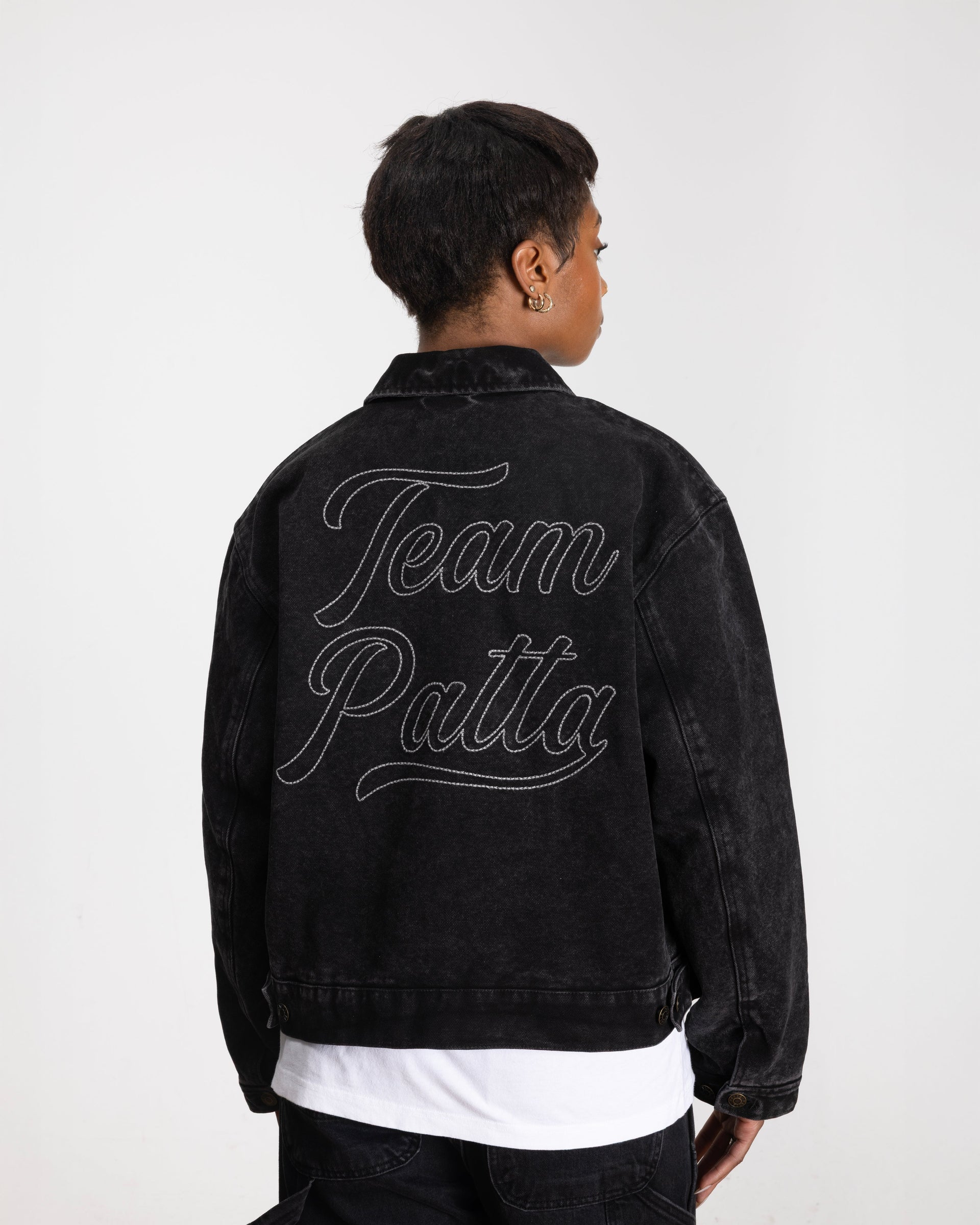 Patta Washed Canvas Jacket (Black)