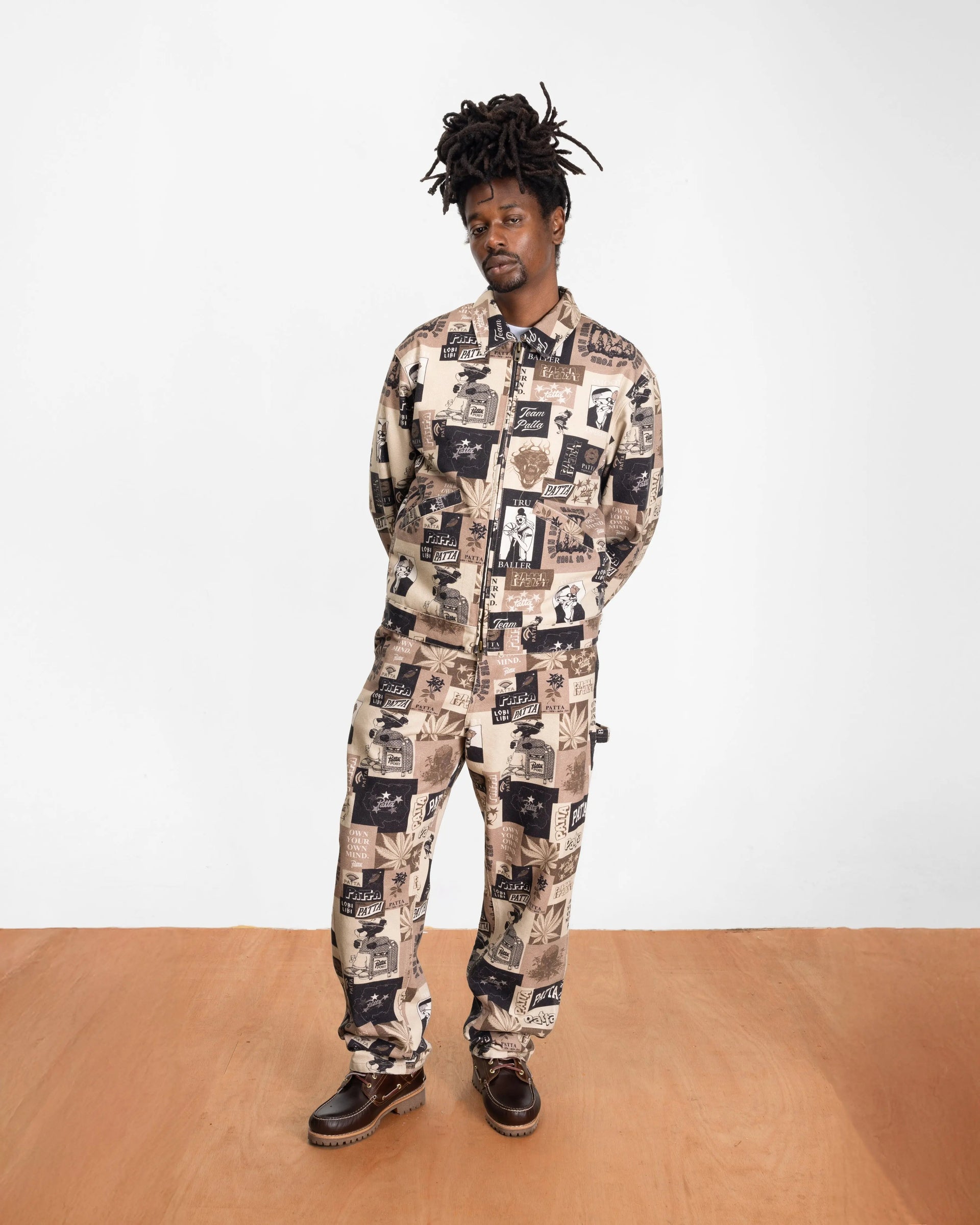 Patta Collage Canvas Pants (Multi)