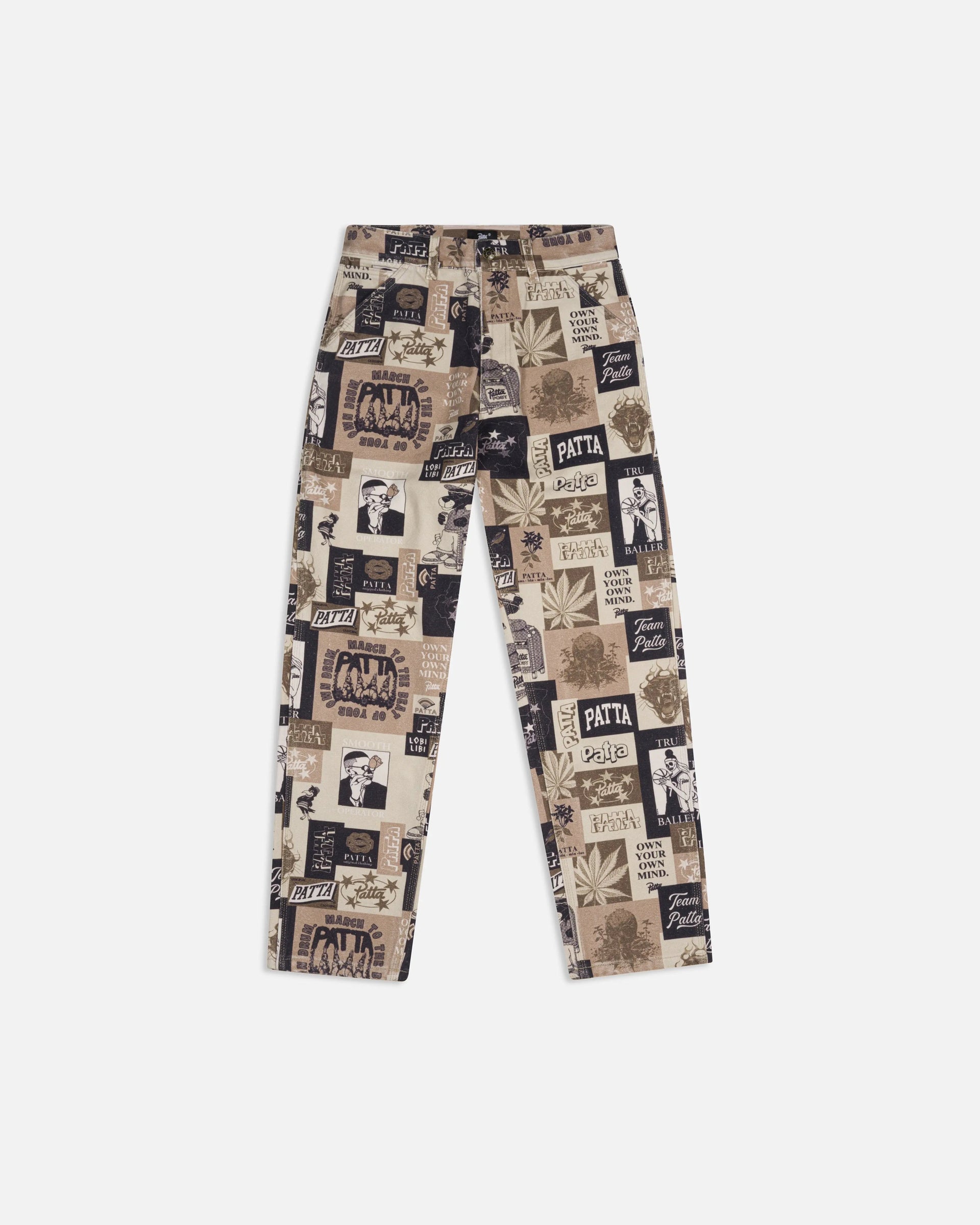 Patta Collage Canvas Pants (Multi)