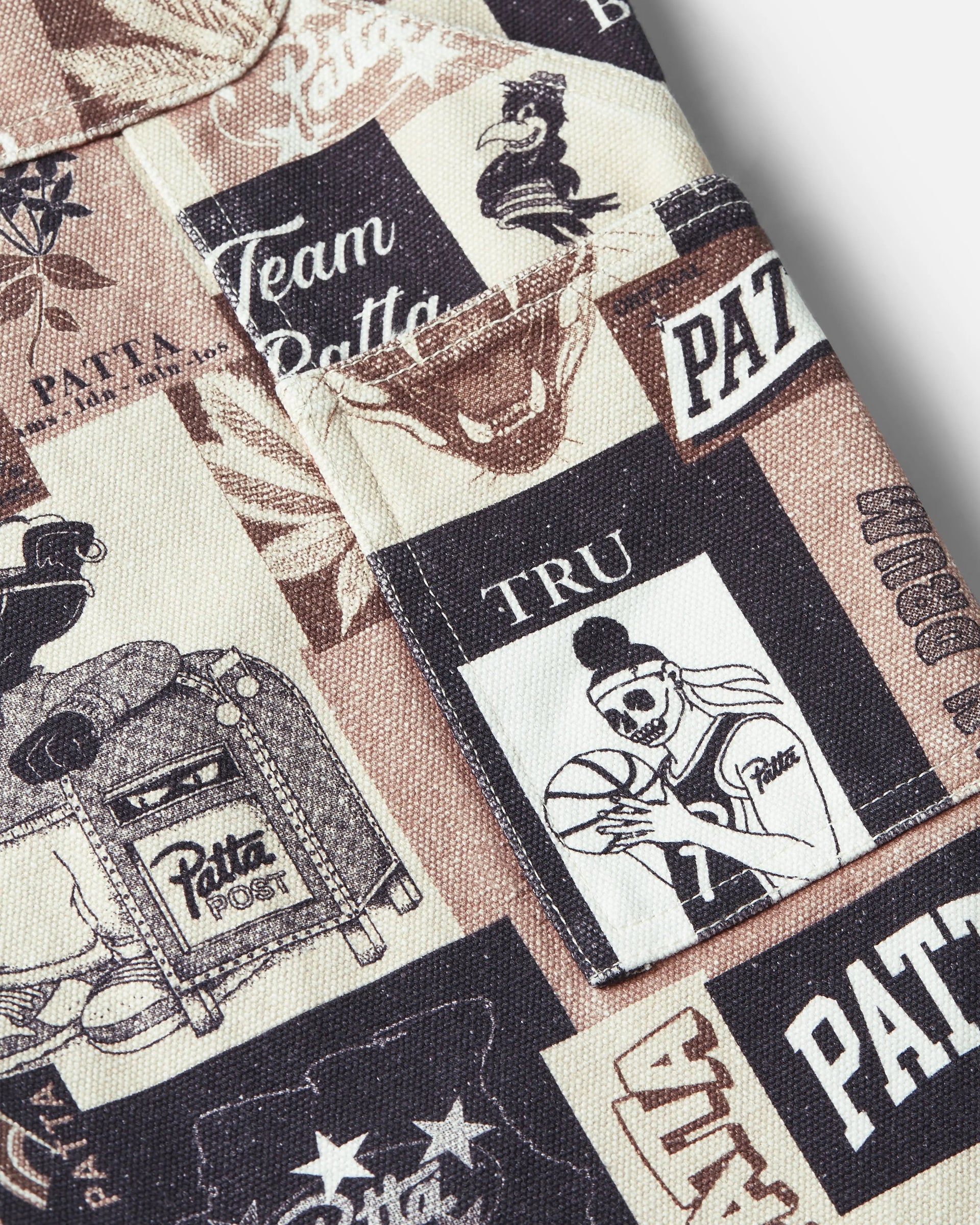 Patta Collage Canvas Pants (Multi)