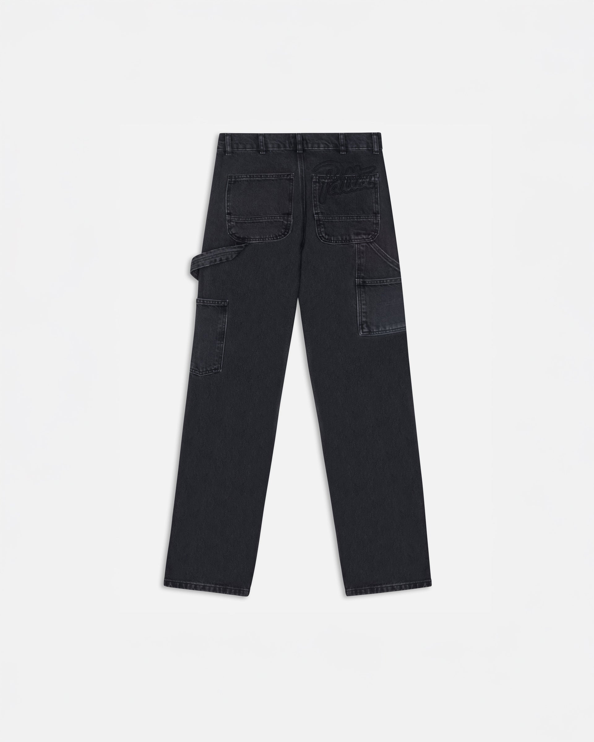 Patta Double Knee Denim Pants (Black Denim)