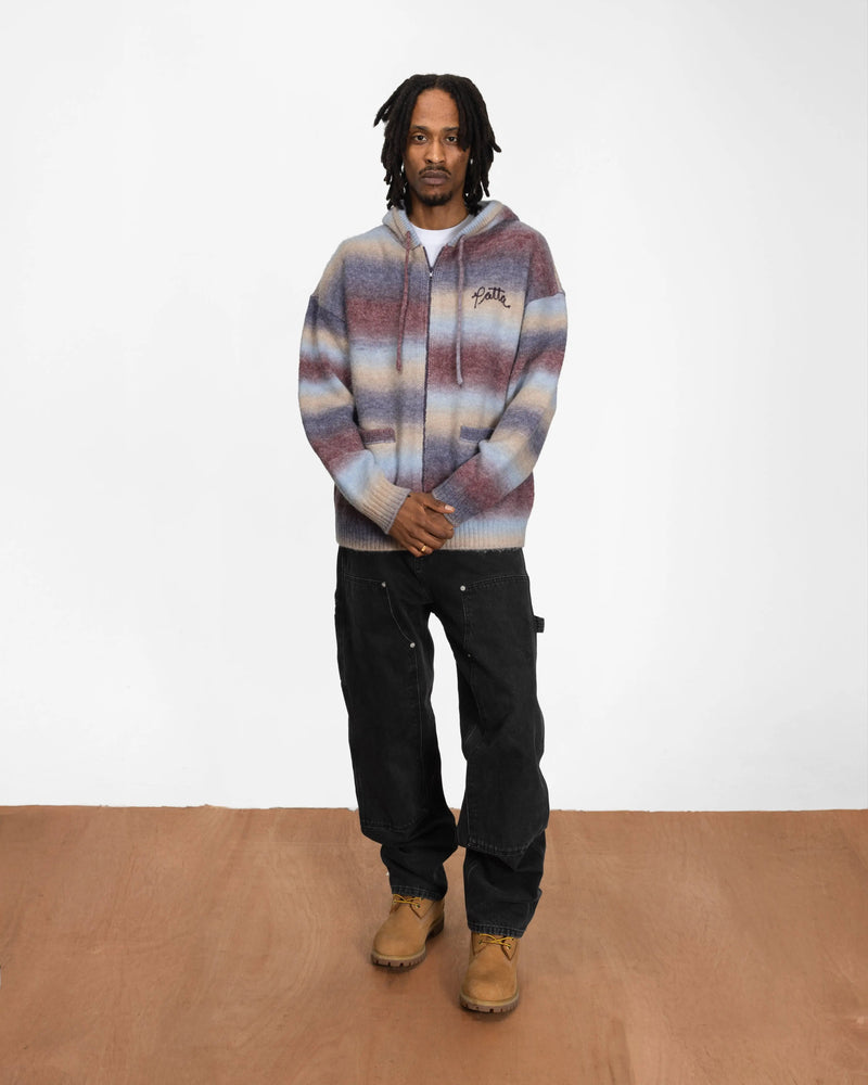 Patta Space Dye Knitted Hooded Sweater (Multi)