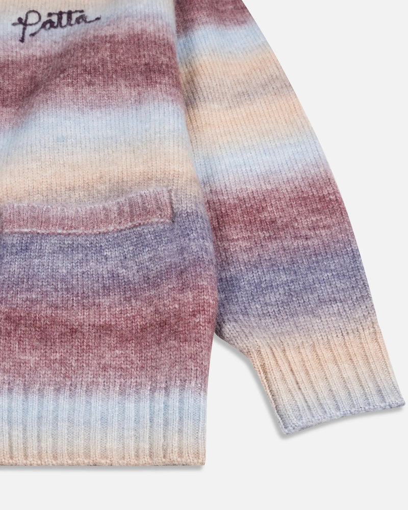 Patta Space Dye Knitted Hooded Sweater (Multi)
