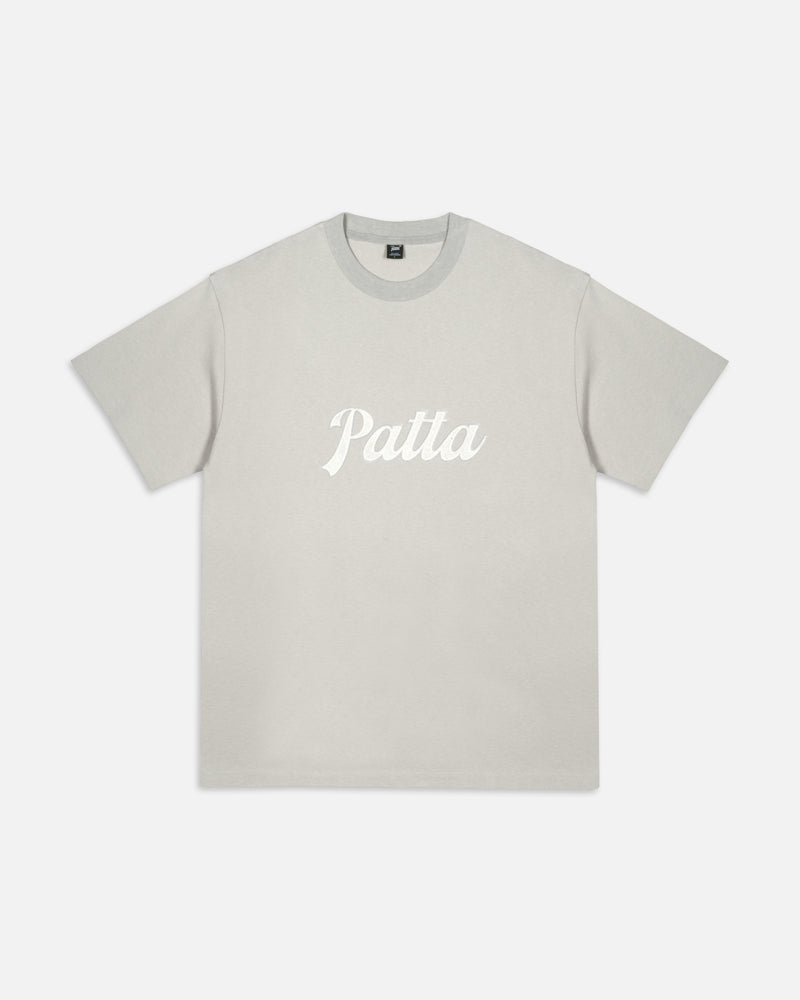 Patta Logo Twill Applique T-Shirt (Flint Gray)