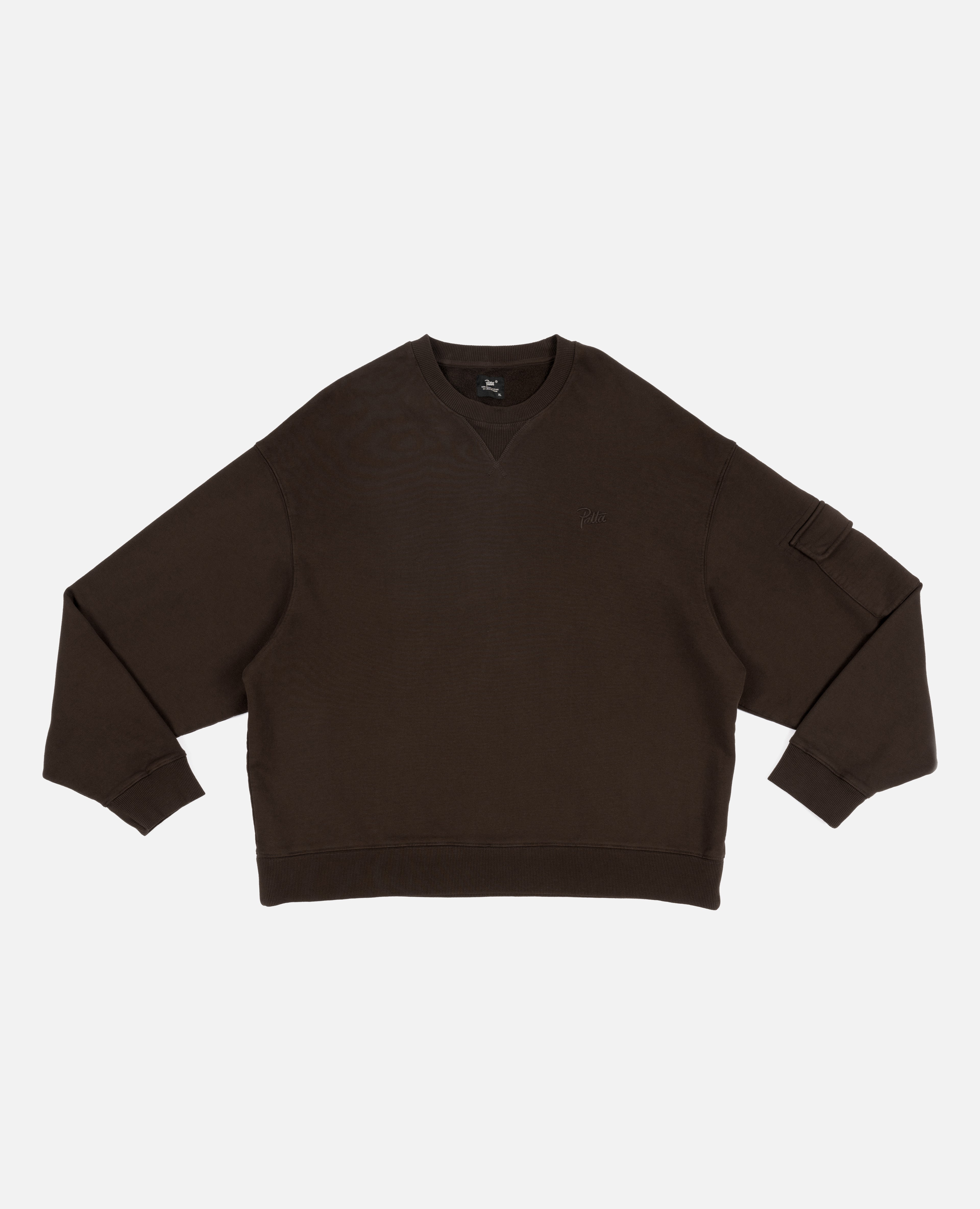 Patta Basic Pigment Dye Pocket Crewneck Sweater